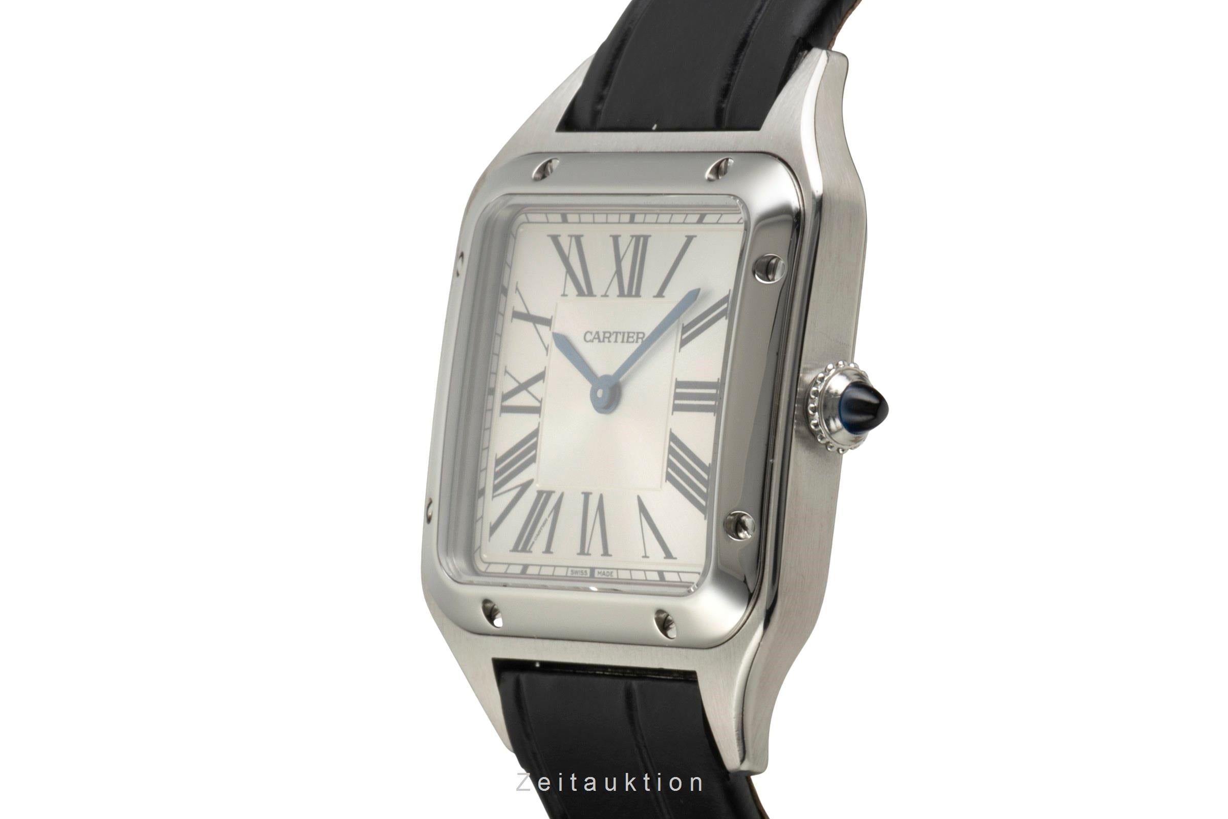 Cartier Santos Dumont steel quartz women's watch WSSA0023  [2603064]