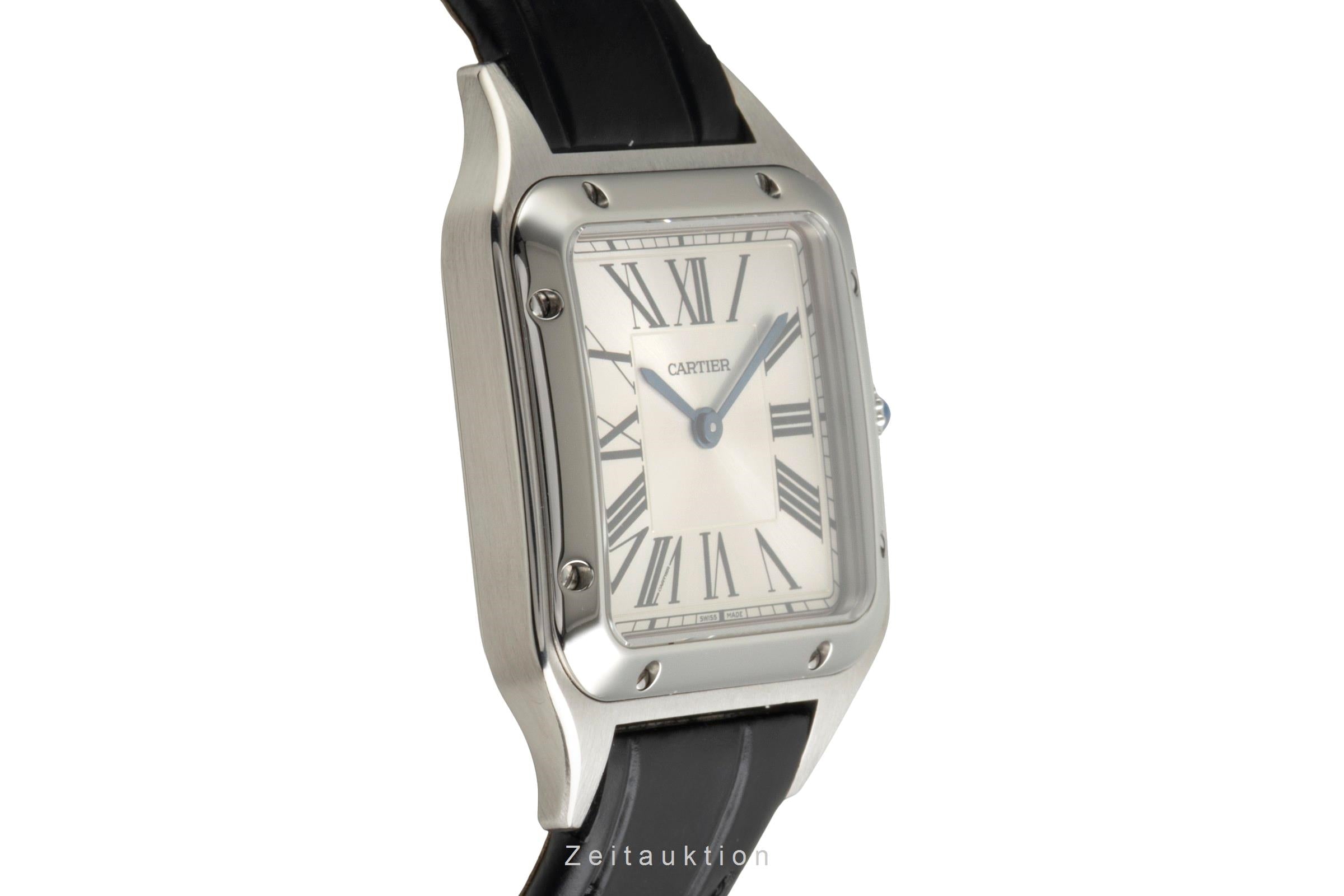Cartier Santos Dumont steel quartz women's watch WSSA0023  [2603064]