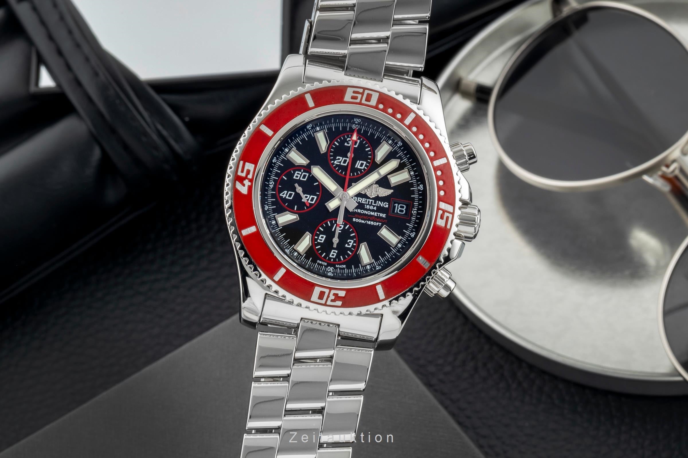 Breitling Superocean Chronograph II Stahl Automatik Ref. A13341X9/BA81 B&P 2012 [2603066]