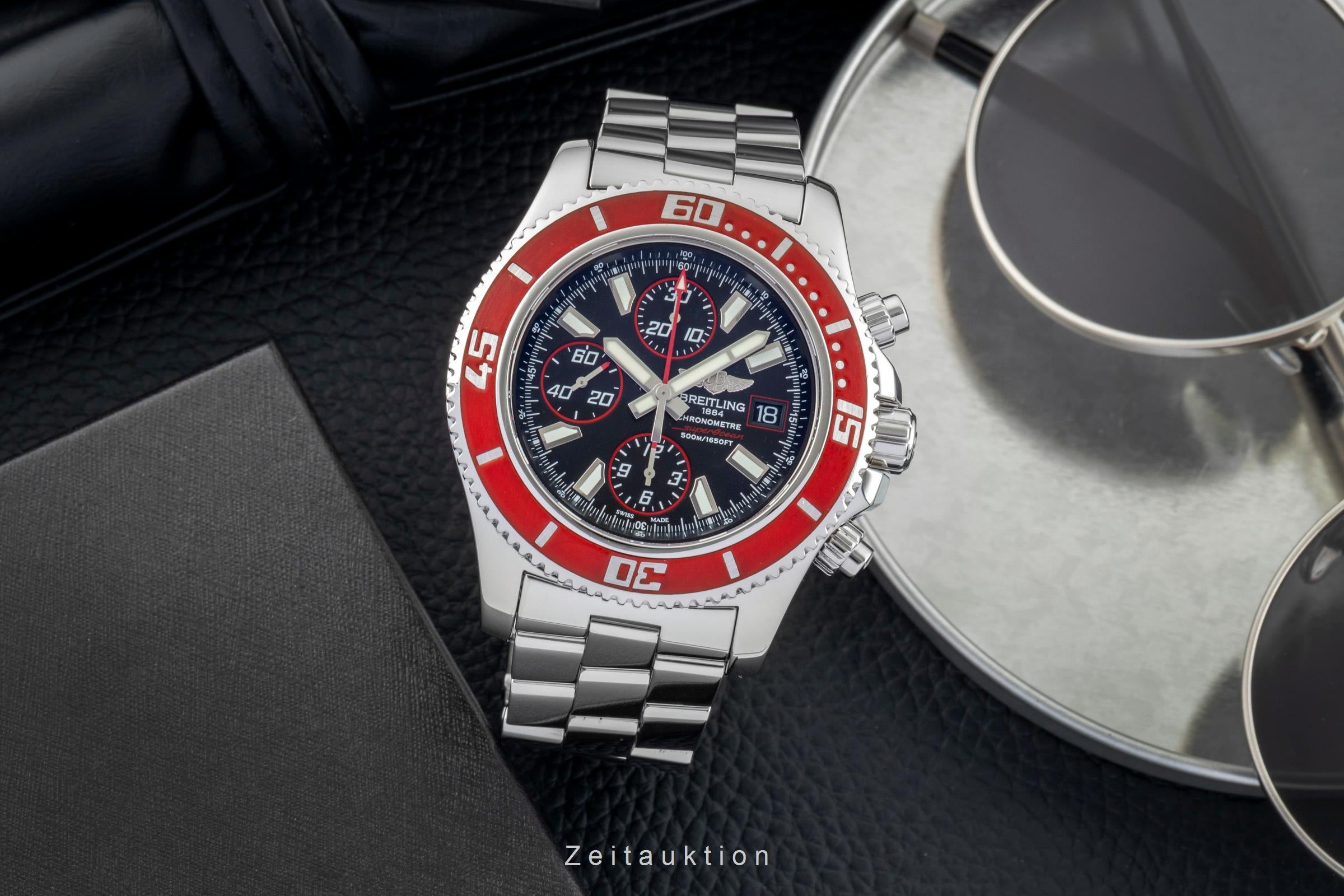 Breitling Superocean Chronograph II Stahl Automatik Ref. A13341X9/BA81 B&P 2012 [2603066]