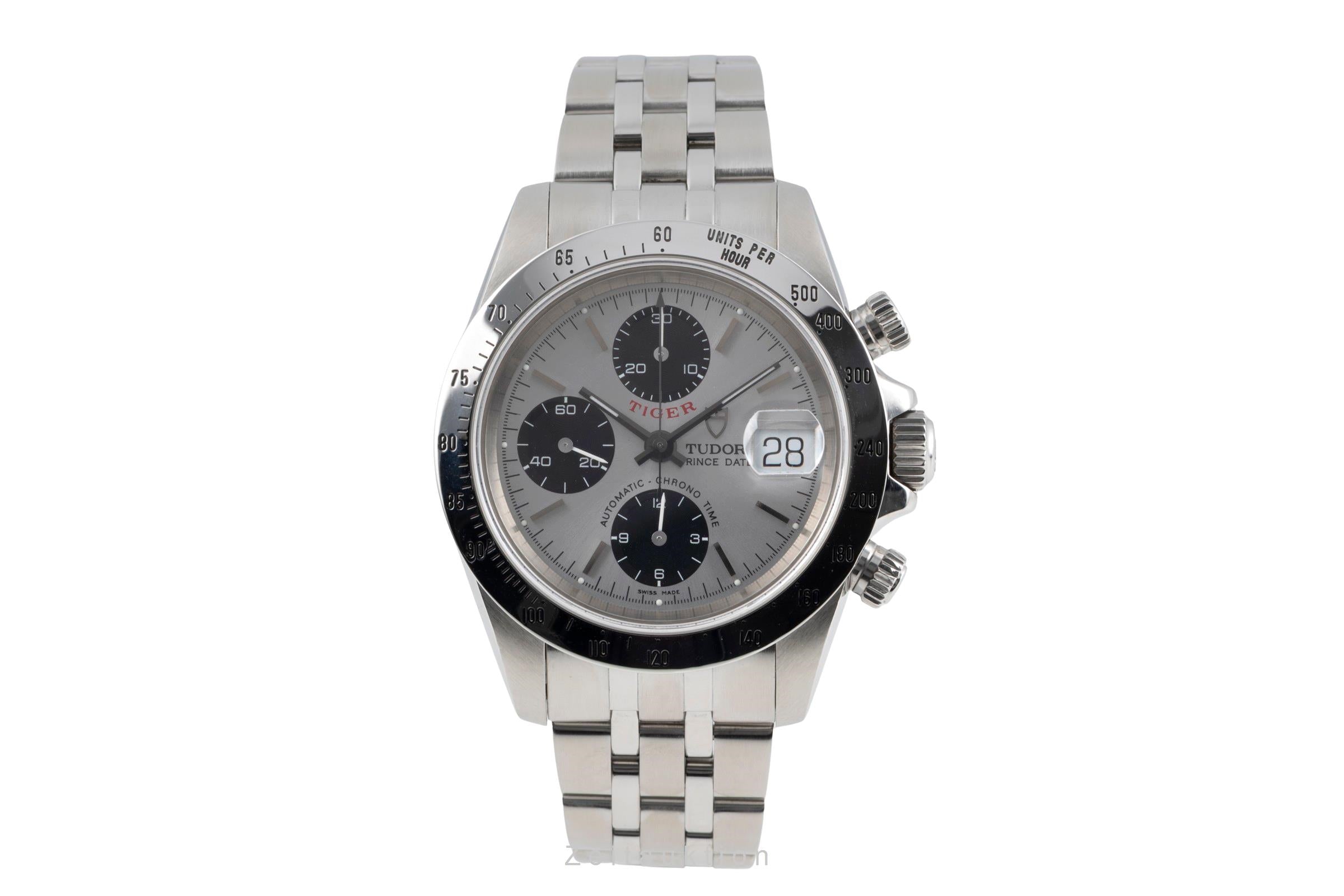 Tudor Prince Date chronographe acier automatique montre pour hommes 79280  [2603080]