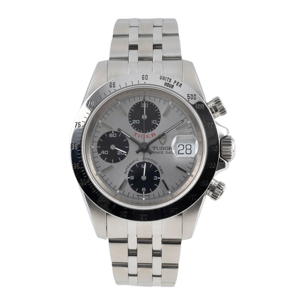 Tudor Prince Date chronographe acier automatique montre pour hommes 79280  [2603080]
