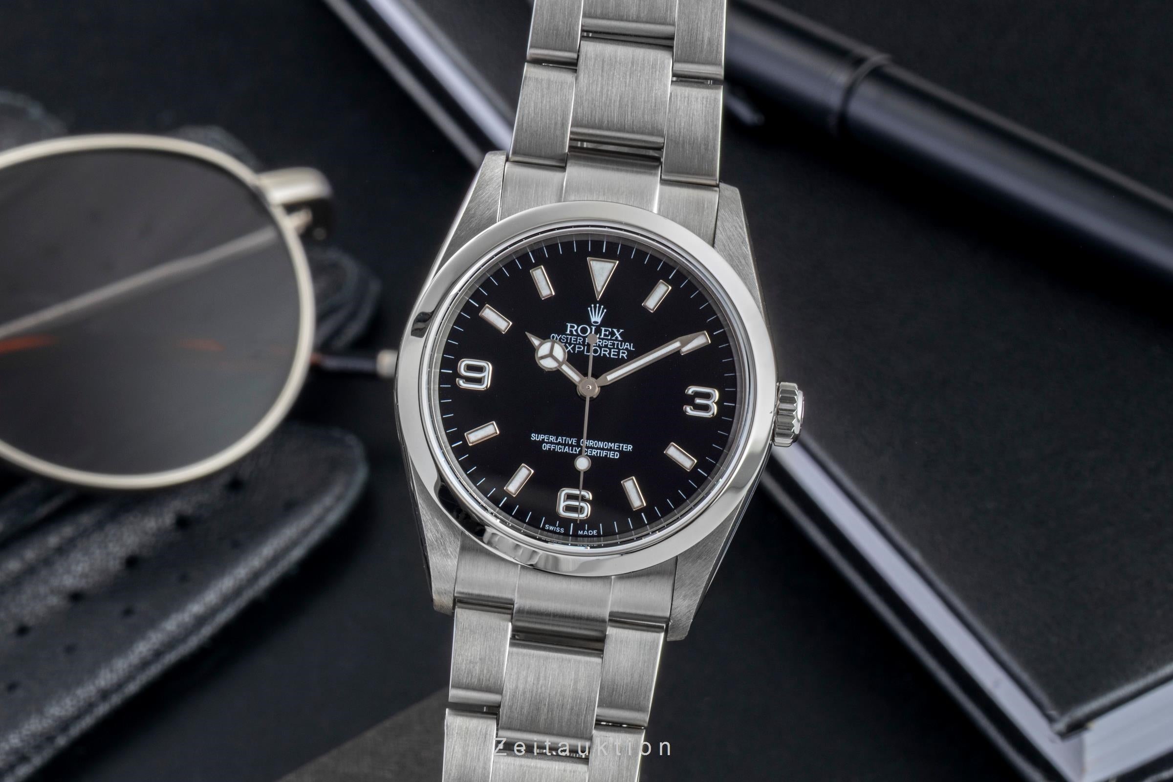 Rolex Explorer steel automatic men's watch 114270  [2603083]