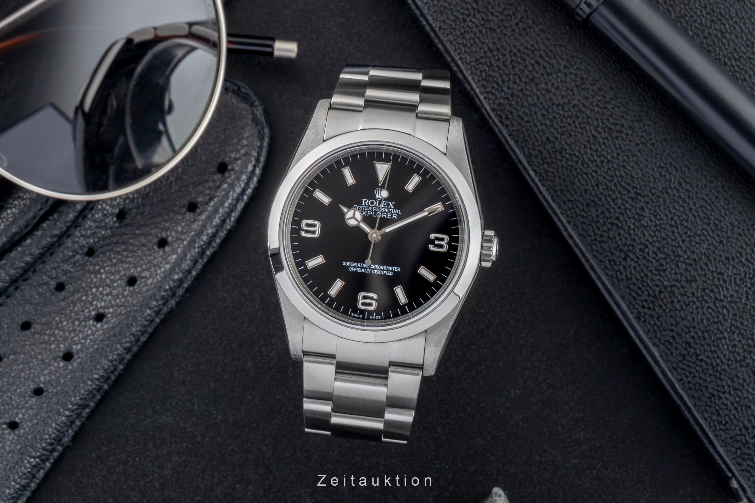Rolex Explorer steel automatic men's watch 114270  [2603083]
