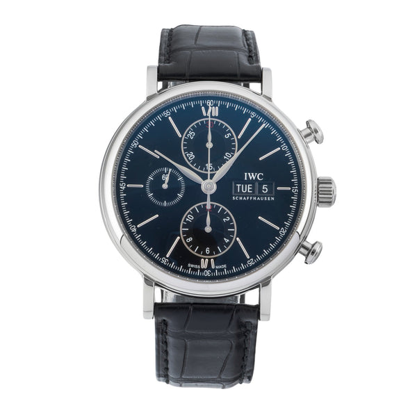 IWC Portofino Chronograph Stahl Automatik Herrenuhr Ref. IW391008 VP: 7100 € [2603090]