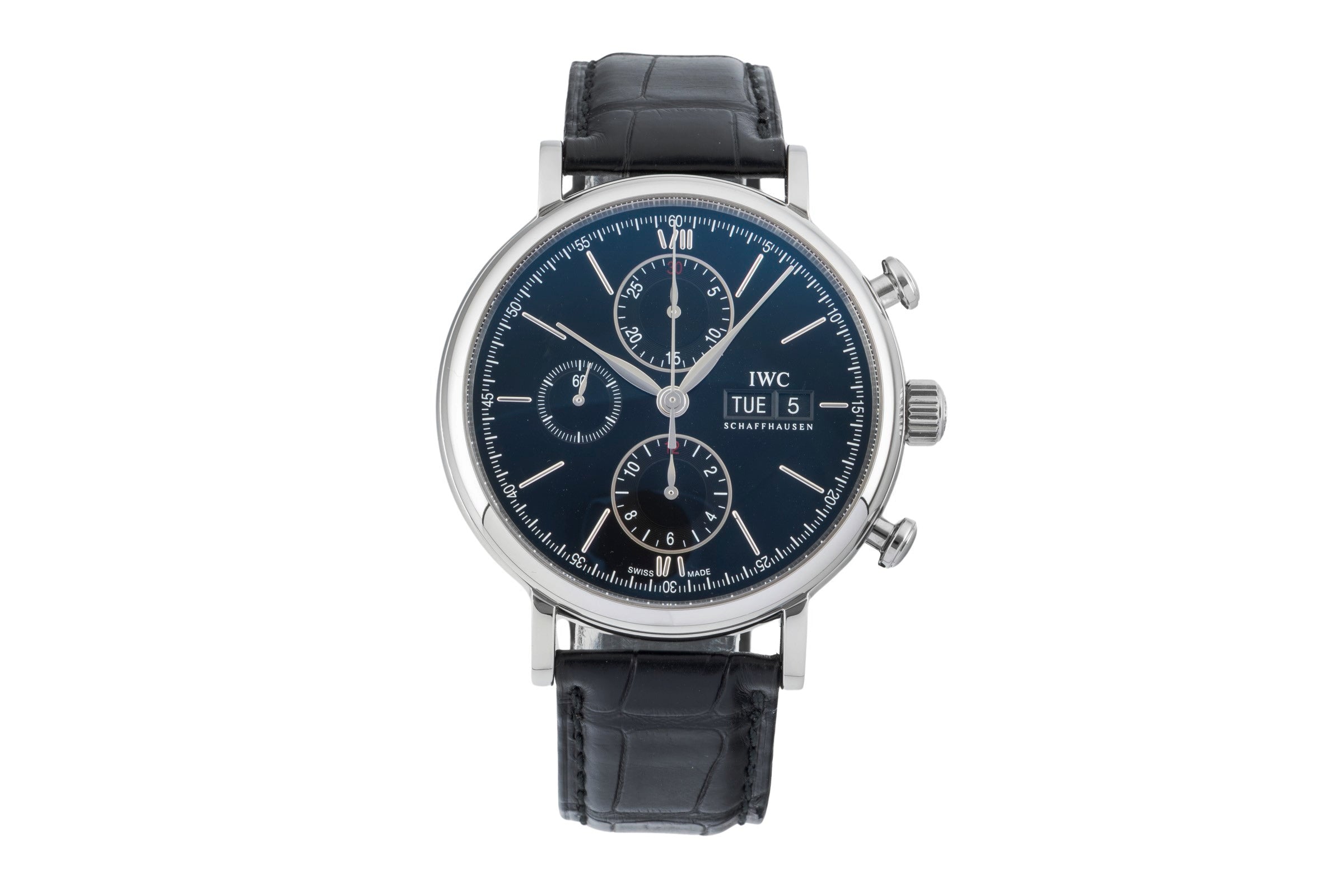 IWC Portofino chronograph steel automatic men's watch IW391008 LP: 7100EUR  [2603090]