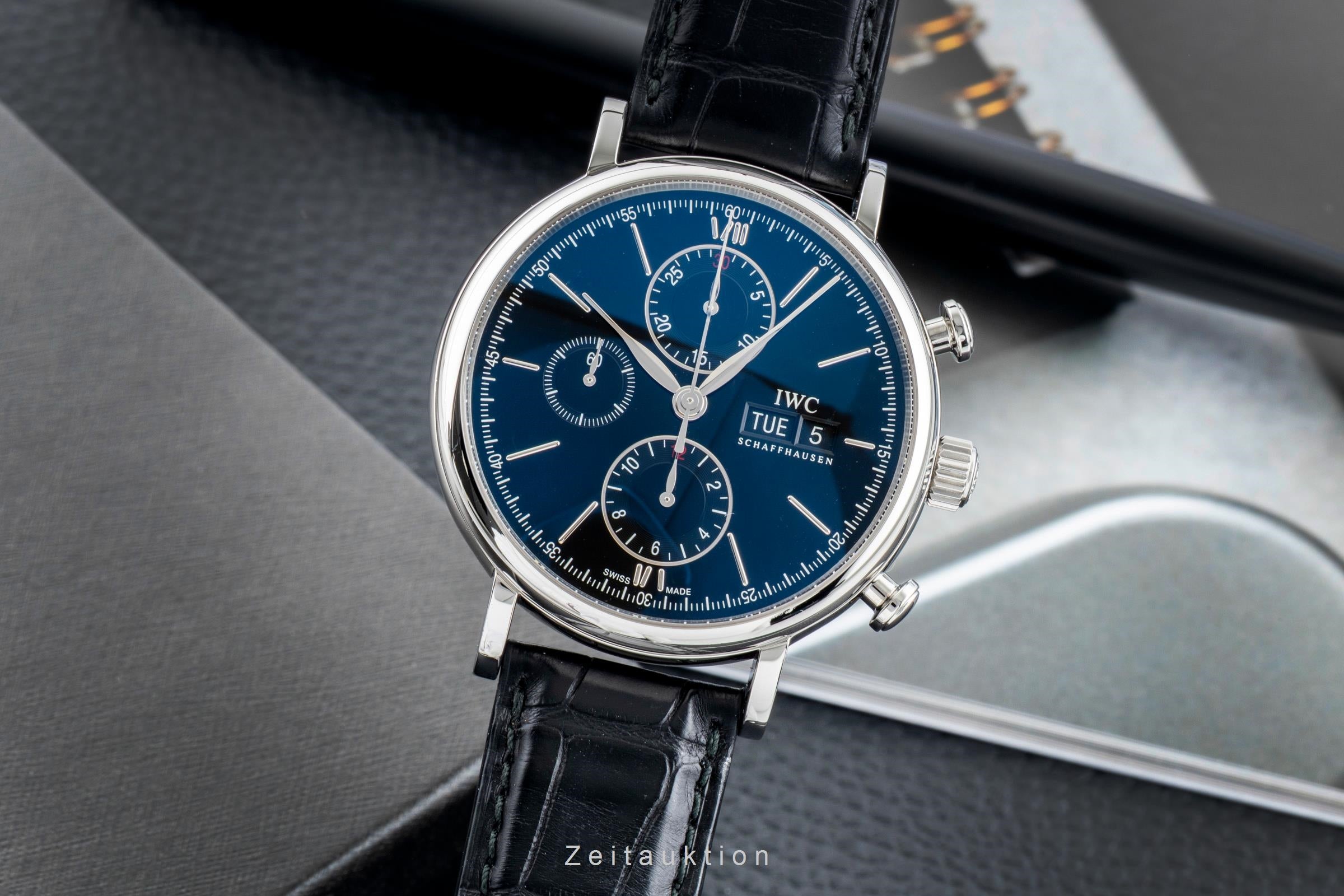 IWC Portofino Chronograph Stahl Automatik Herrenuhr Ref. IW391008 VP: 7100 € [2603090]
