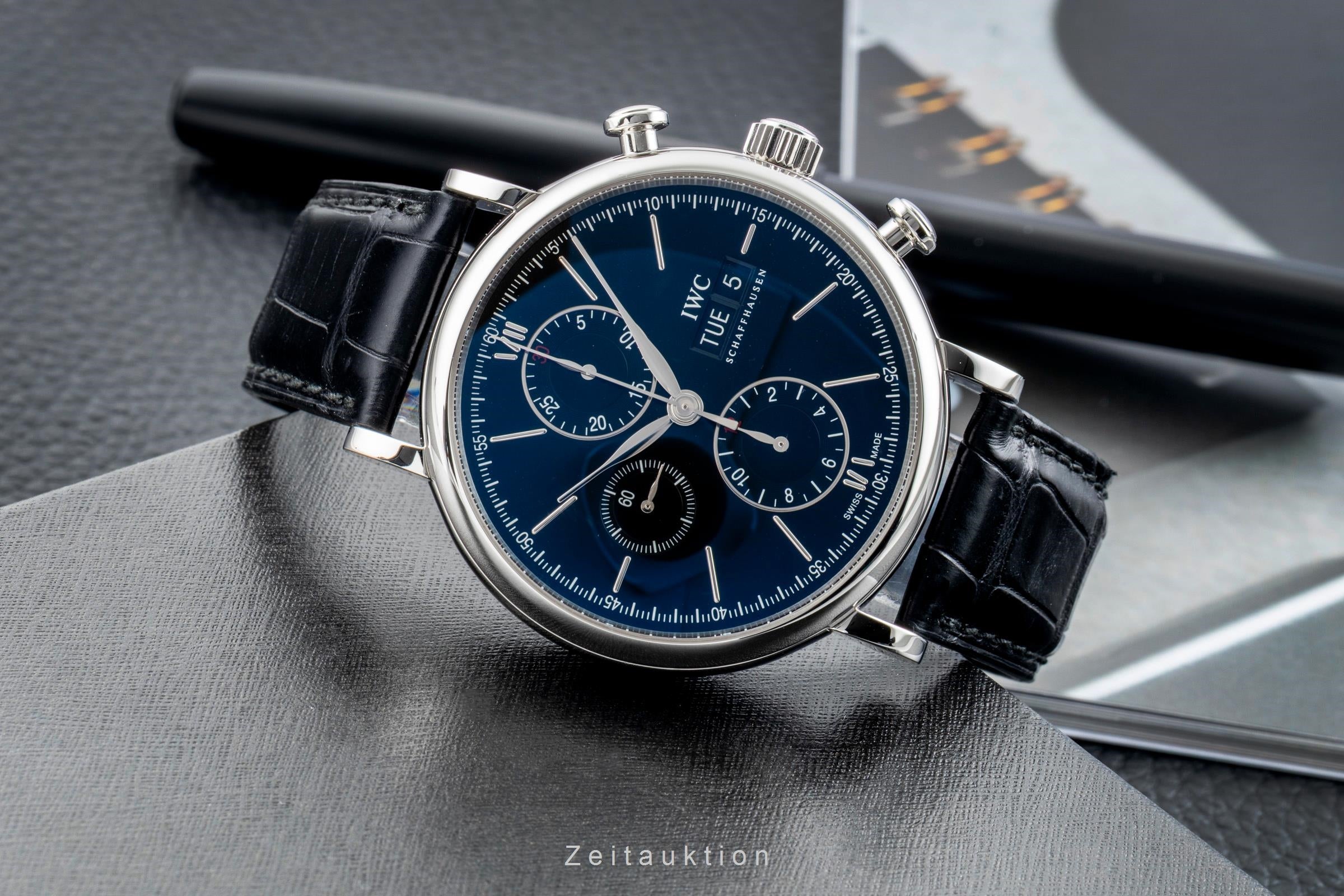 IWC Portofino Chronograph Stahl Automatik Herrenuhr Ref. IW391008 VP: 7100 € [2603090]
