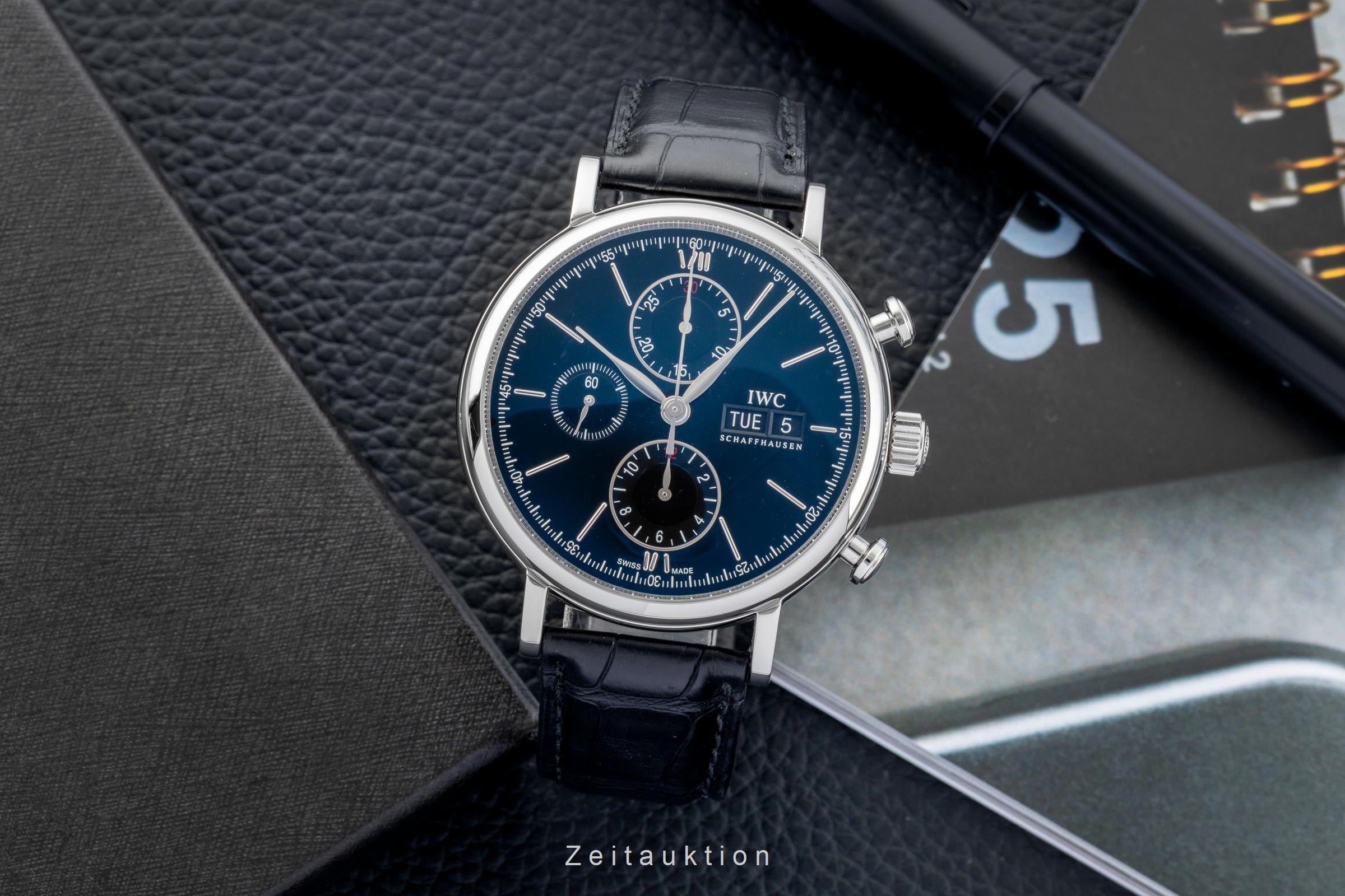 IWC Portofino Chronograph Stahl Automatik Herrenuhr Ref. IW391008 VP: 7100 € [2603090]