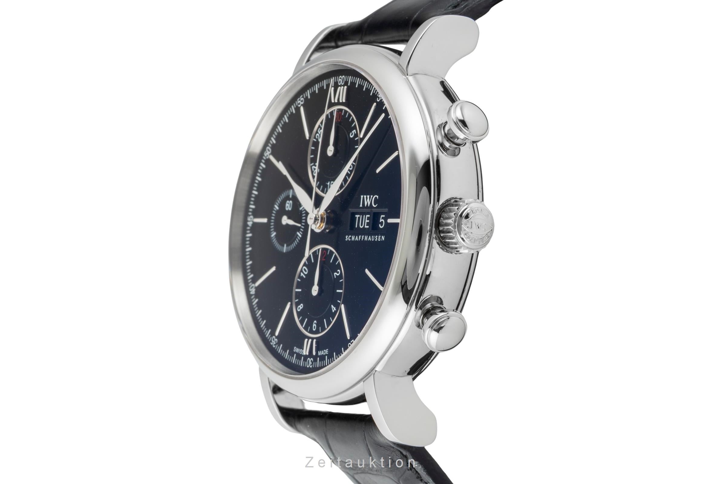 IWC Portofino Chronograph Stahl Automatik Herrenuhr Ref. IW391008 VP: 7100 € [2603090]