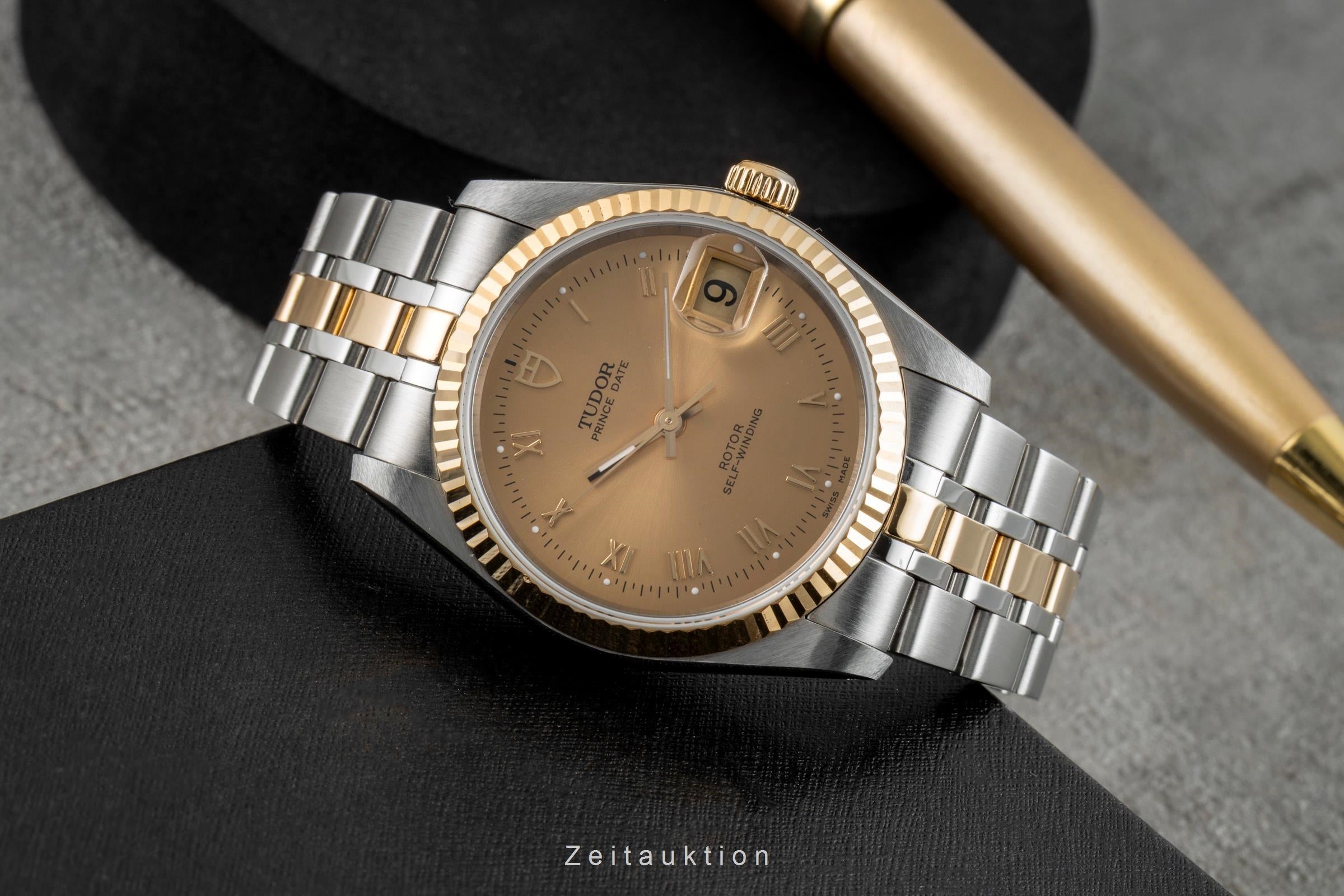 Tudor Prince Date steel / gold automatic men's watch 74033  [2603091]