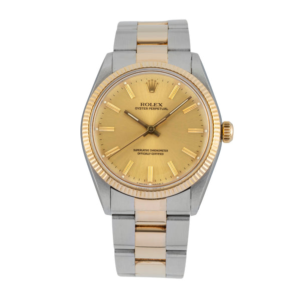 Rolex Oyster Perpetual acciaio / oro automatismo orologio da uomo 1005  [2603092]