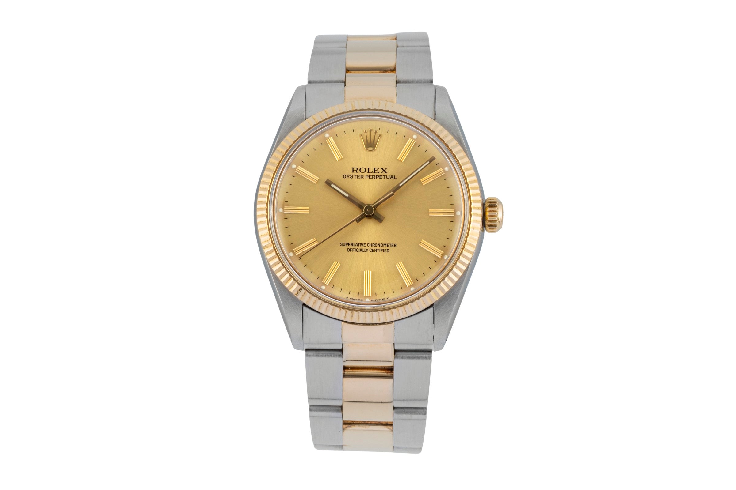 Rolex Oyster Perpetual 34 Stahl / Gold Automatik Herrenuhr Ref. 1005 Klassiker [2603092]