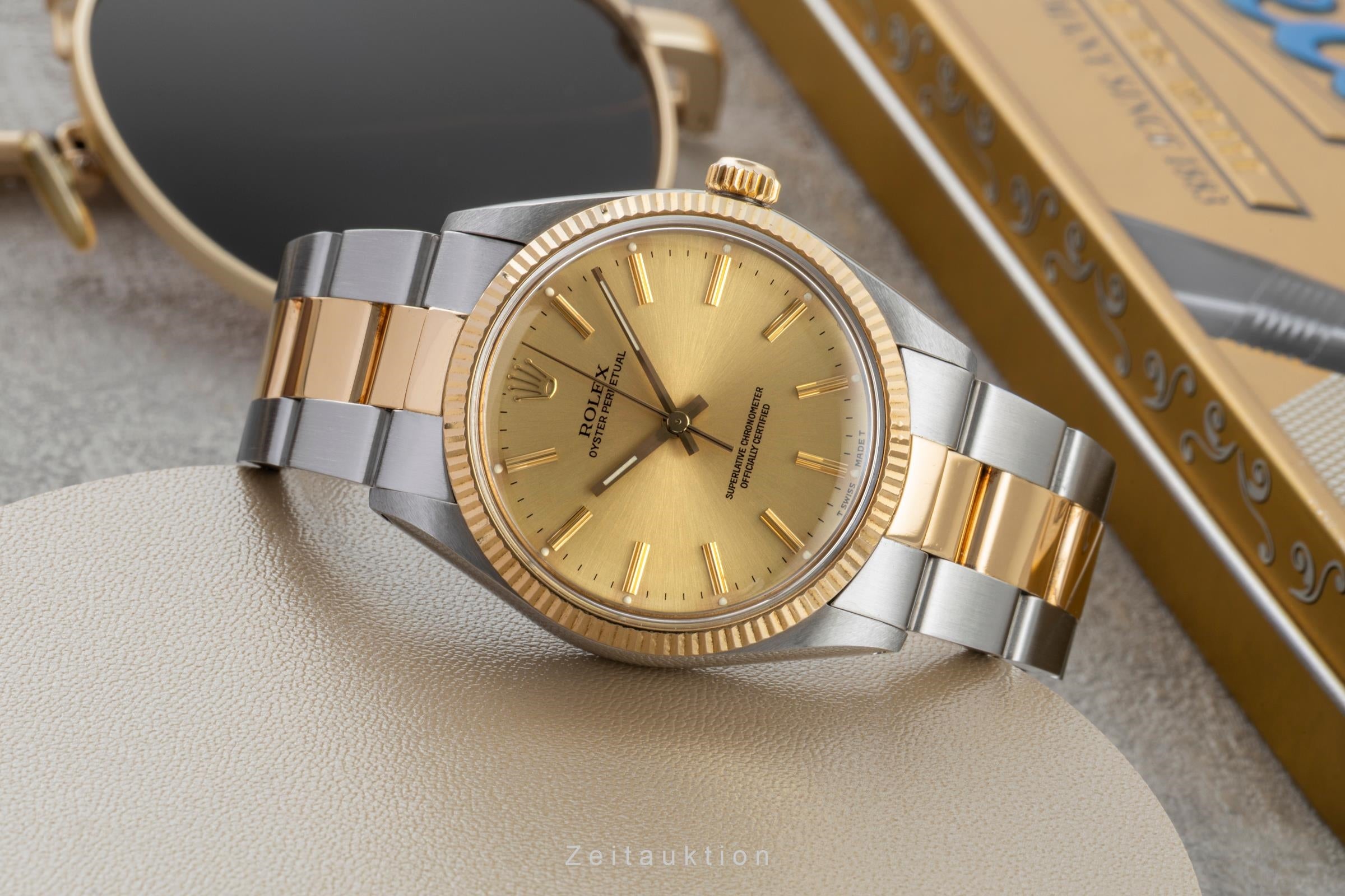 Rolex Oyster Perpetual acciaio / oro automatismo orologio da uomo 1005  [2603092]