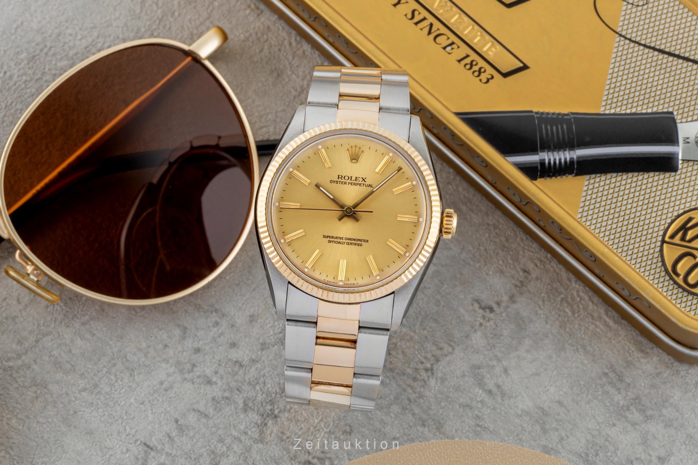 Rolex Oyster Perpetual acciaio / oro automatismo orologio da uomo 1005  [2603092]