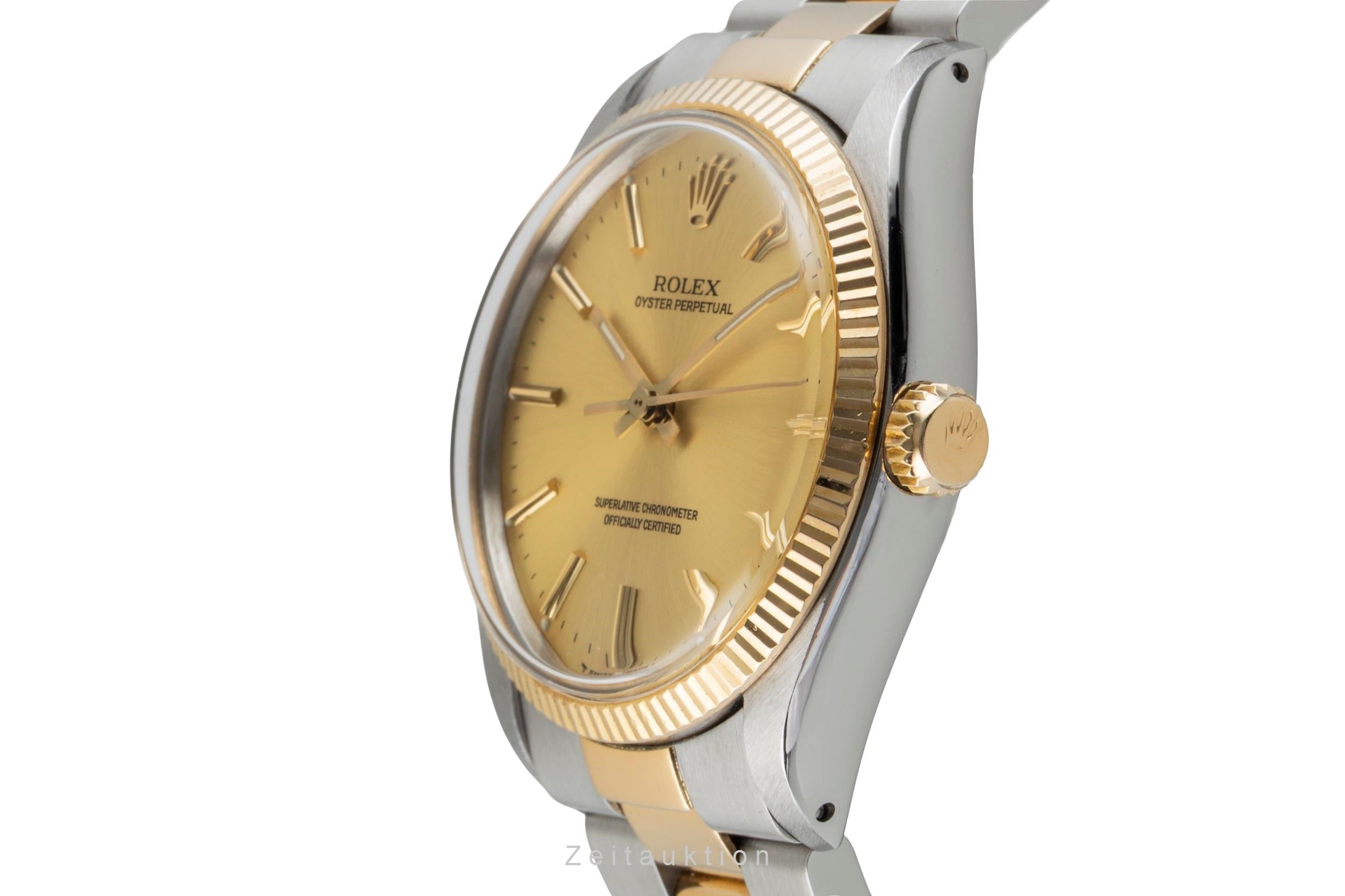 Rolex Oyster Perpetual acciaio / oro automatismo orologio da uomo 1005  [2603092]