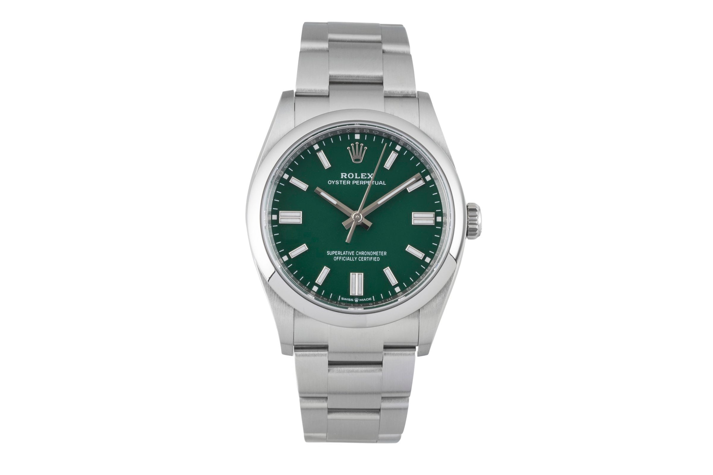 Rolex Oyster Perpetual acciaio automatismo orologio da uomo 126000  [2603093]