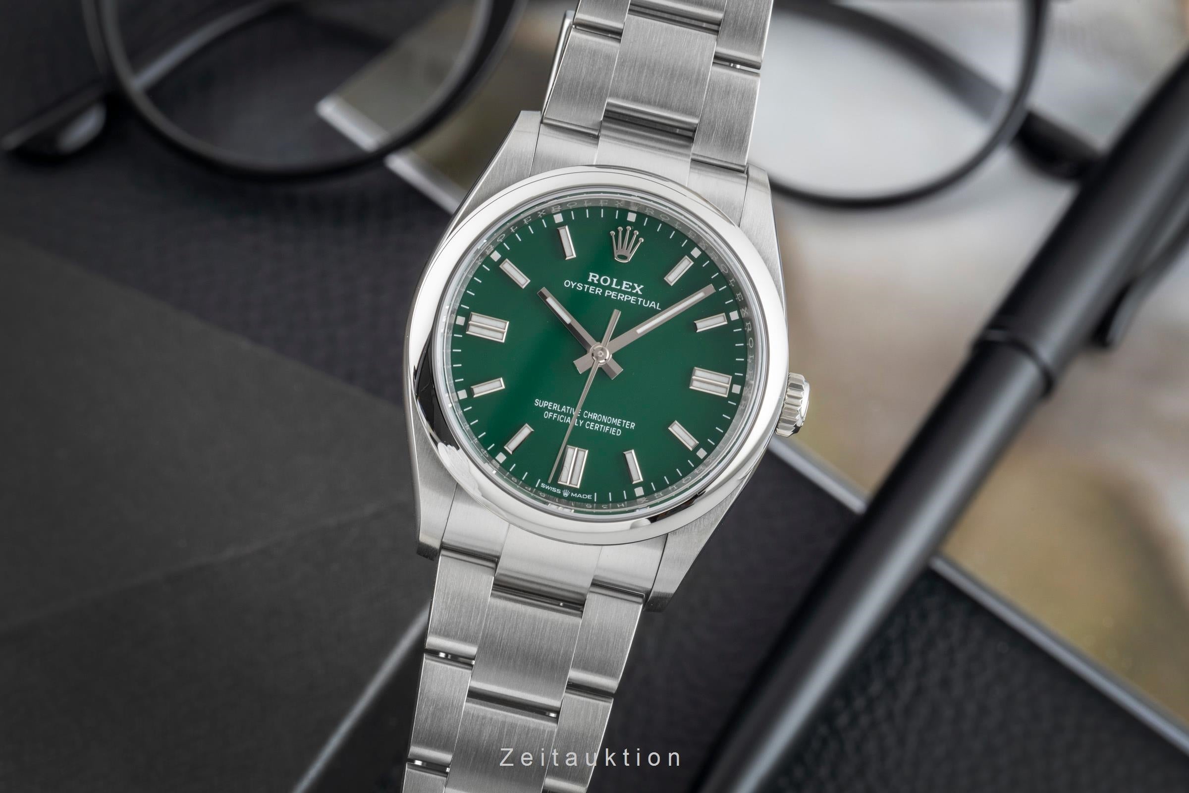 Rolex Oyster Perpetual acciaio automatismo orologio da uomo 126000  [2603093]
