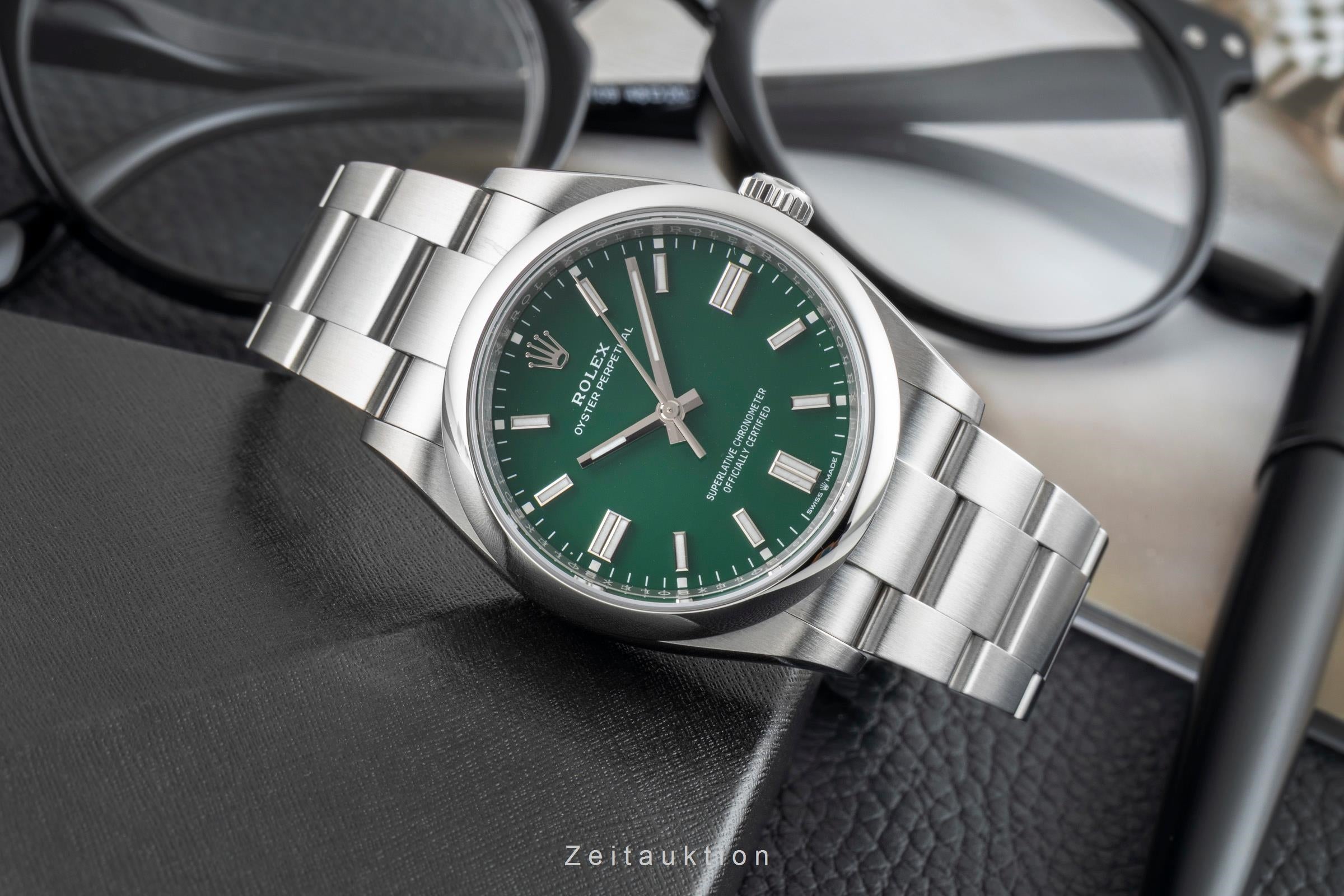 Rolex Oyster Perpetual acciaio automatismo orologio da uomo 126000  [2603093]