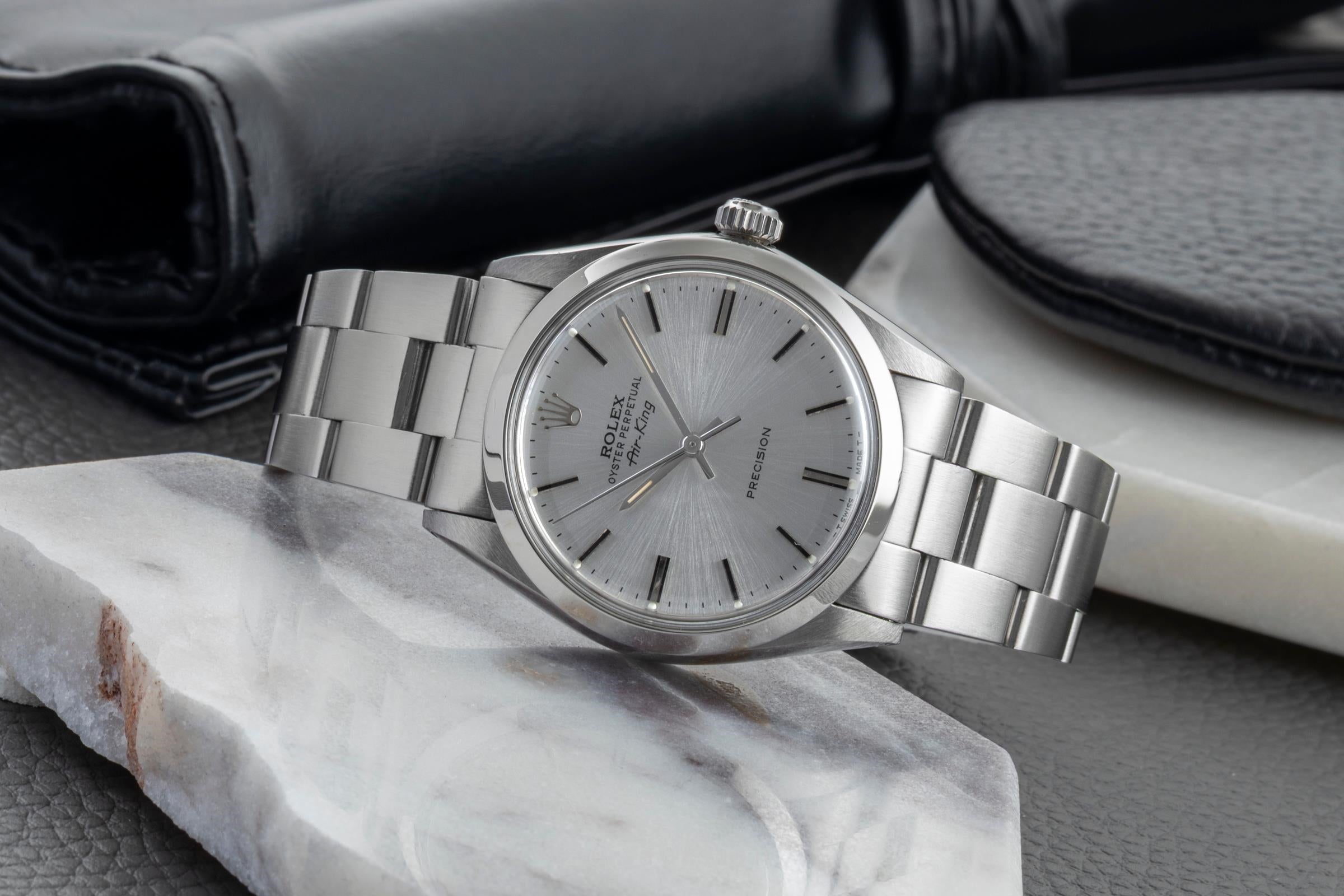 Rolex Air King acciaio automatismo orologio da uomo 5500 Vintage  [2603097]