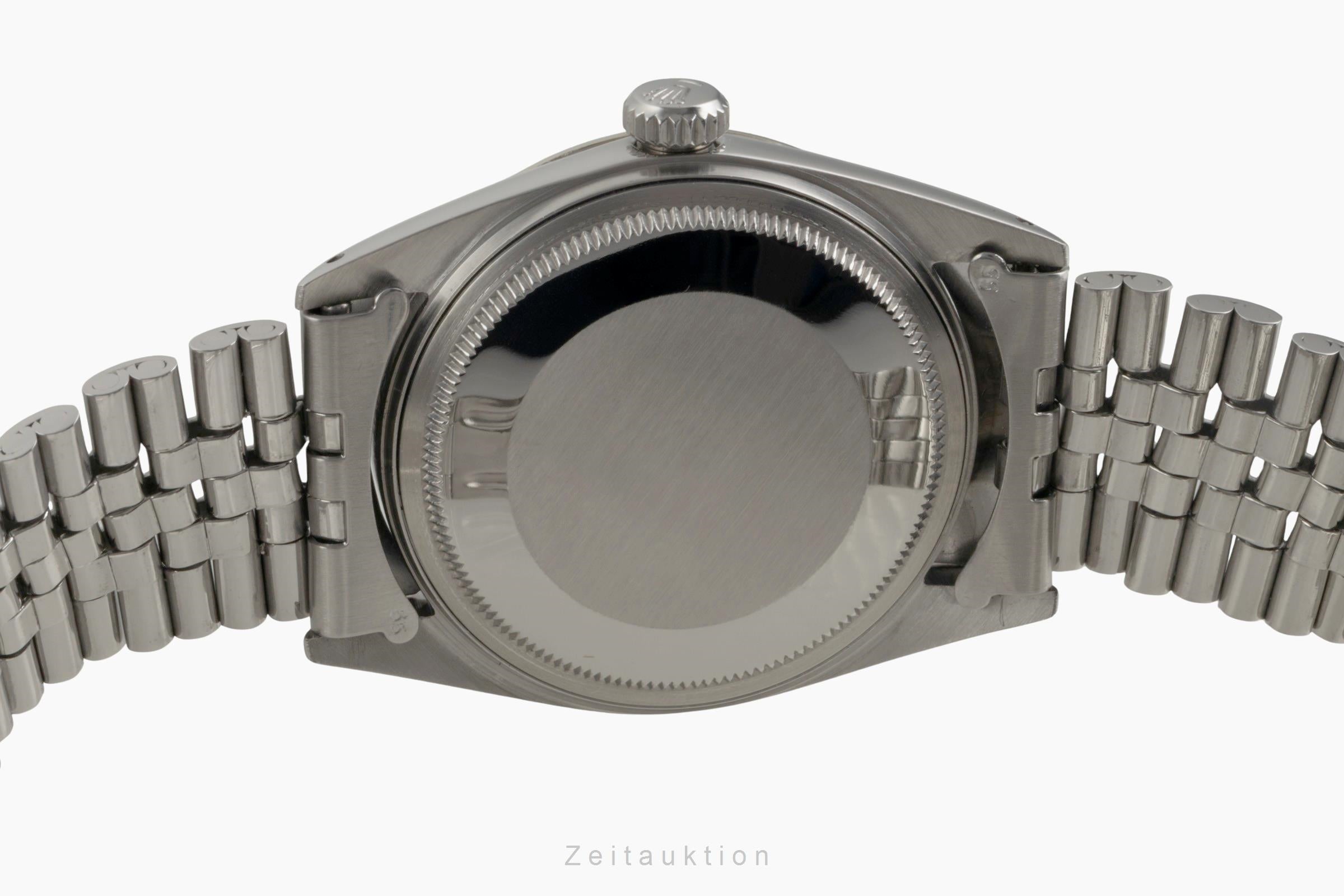 Rolex Datejust acier / or blanc automatique montre pour hommes 1601 Vintage  [2603098]