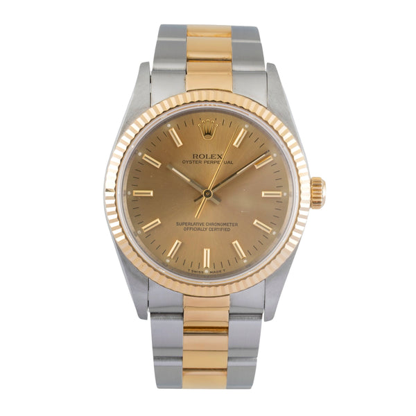 Rolex Oyster Perpetual steel / gold automatic men's watch 14233  [2603099]