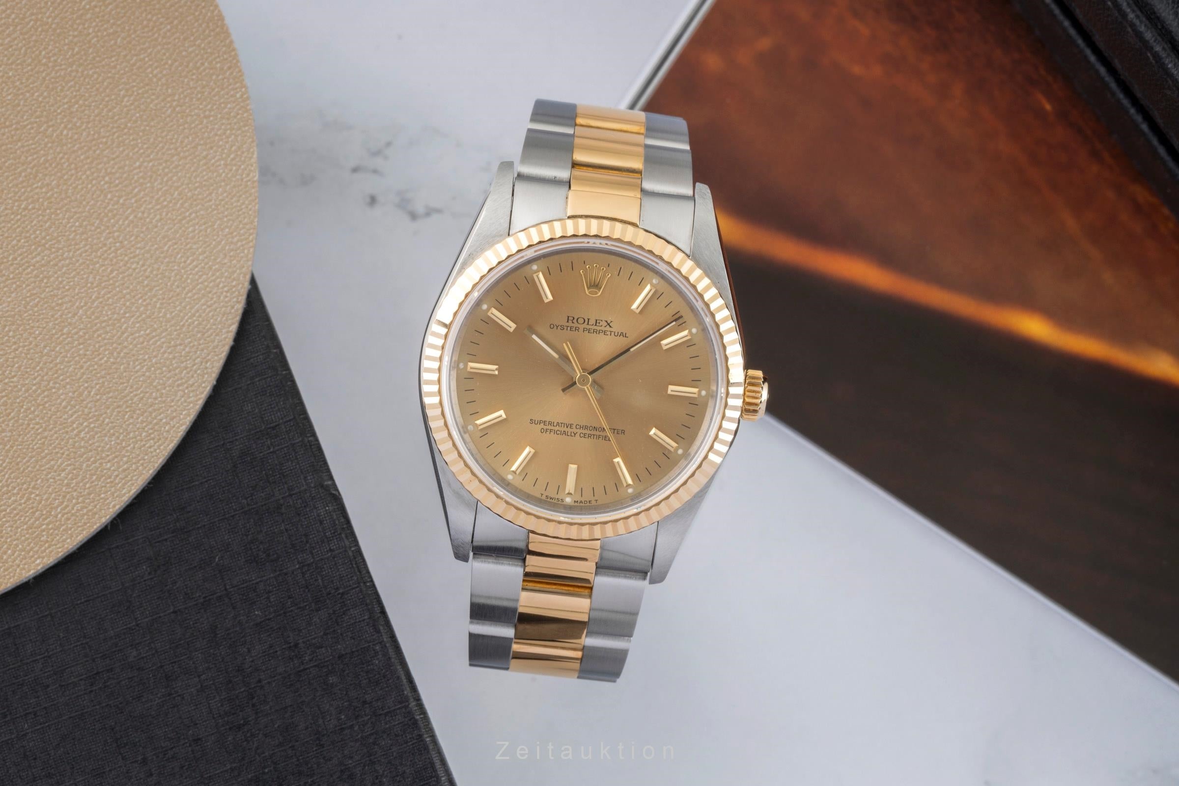 Rolex Oyster Perpetual steel / gold automatic men's watch 14233  [2603099]