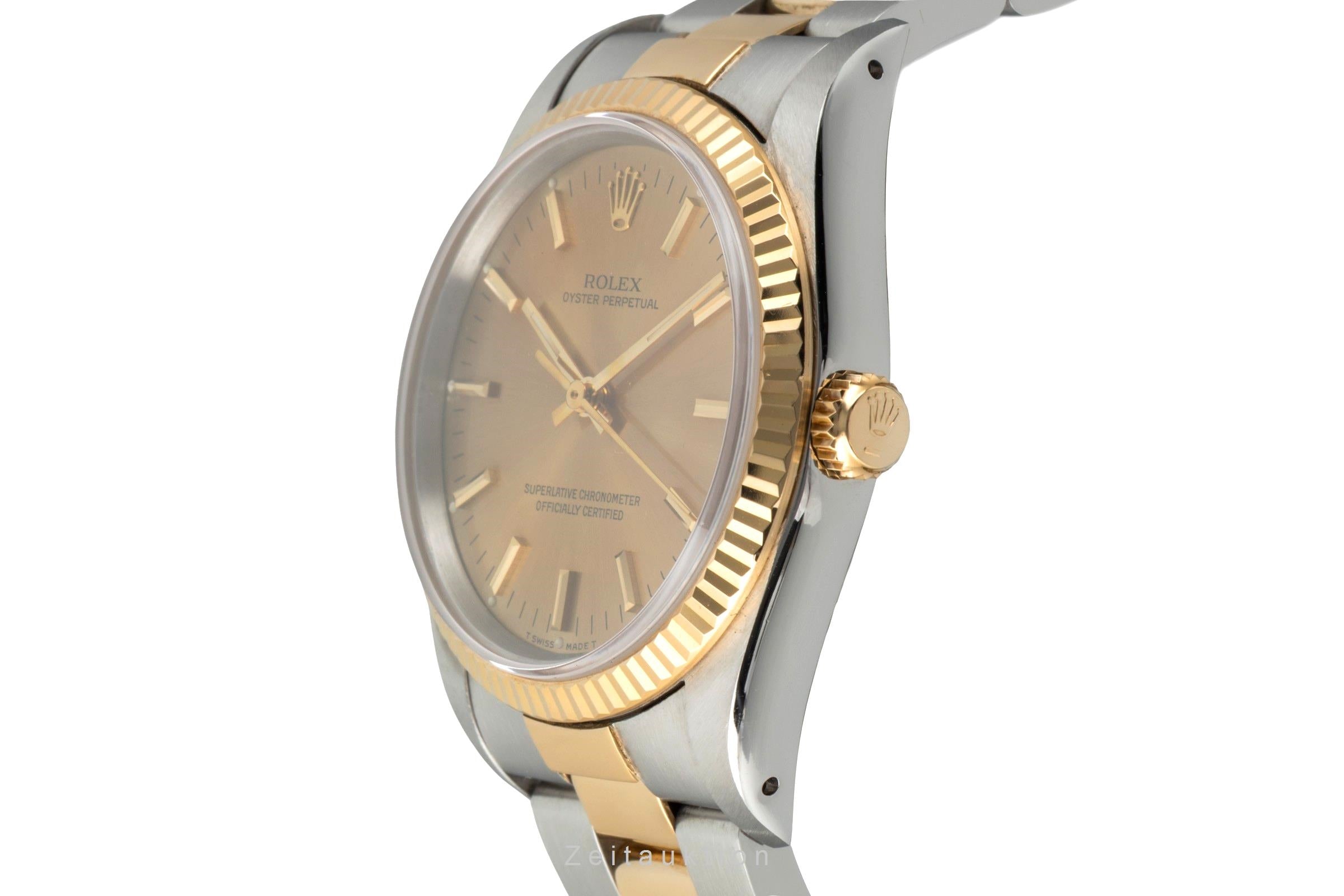 Rolex Oyster Perpetual steel / gold automatic men's watch 14233  [2603099]