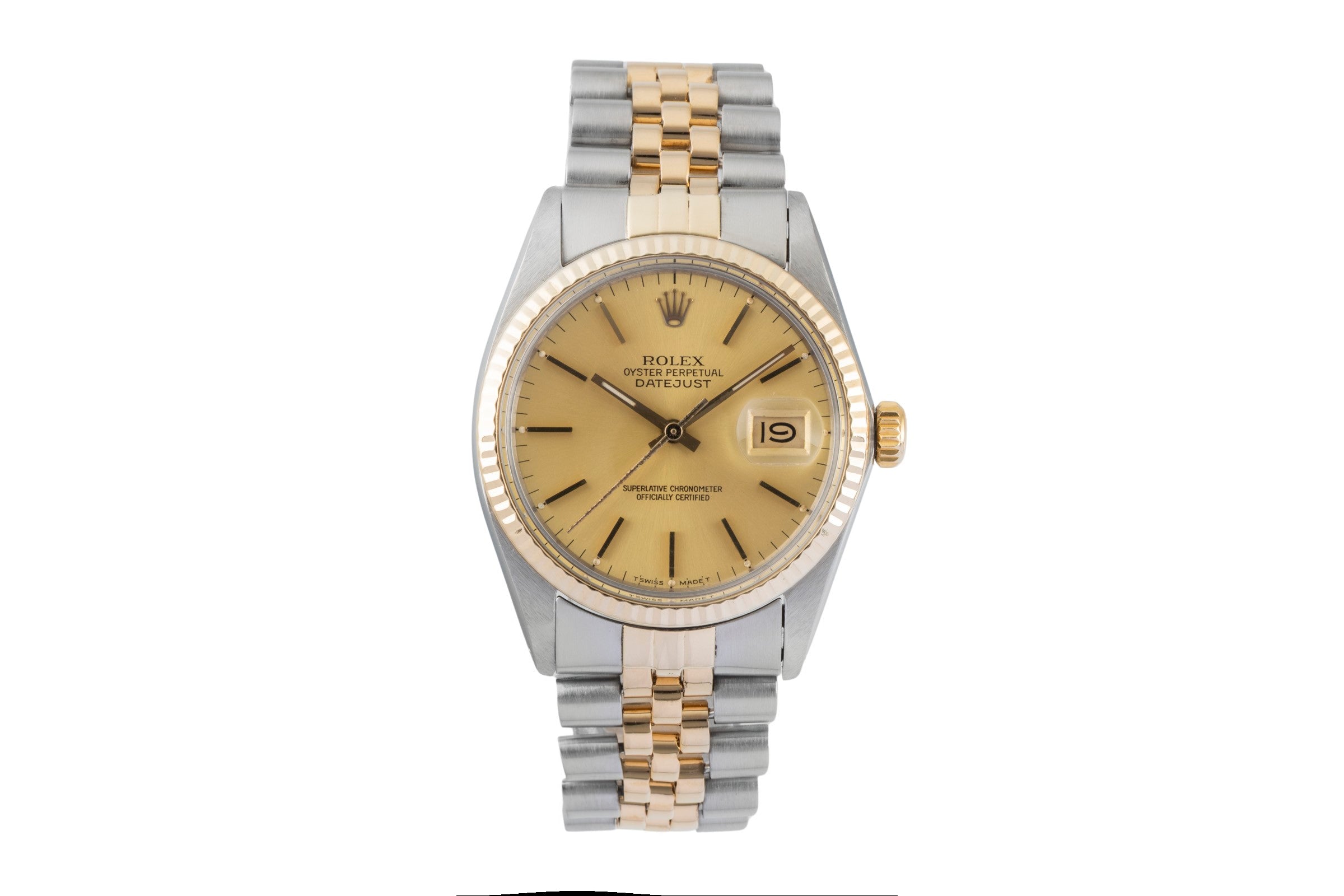Rolex Datejust steel / gold automatic men's watch 16013 Vintage  [2603100]