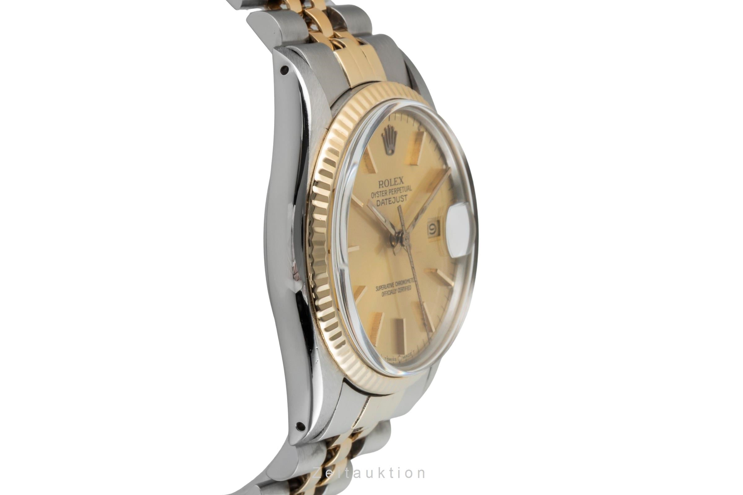 Rolex Datejust acier / or  automatique montre pour hommes 16013 Vintage  [2603100]