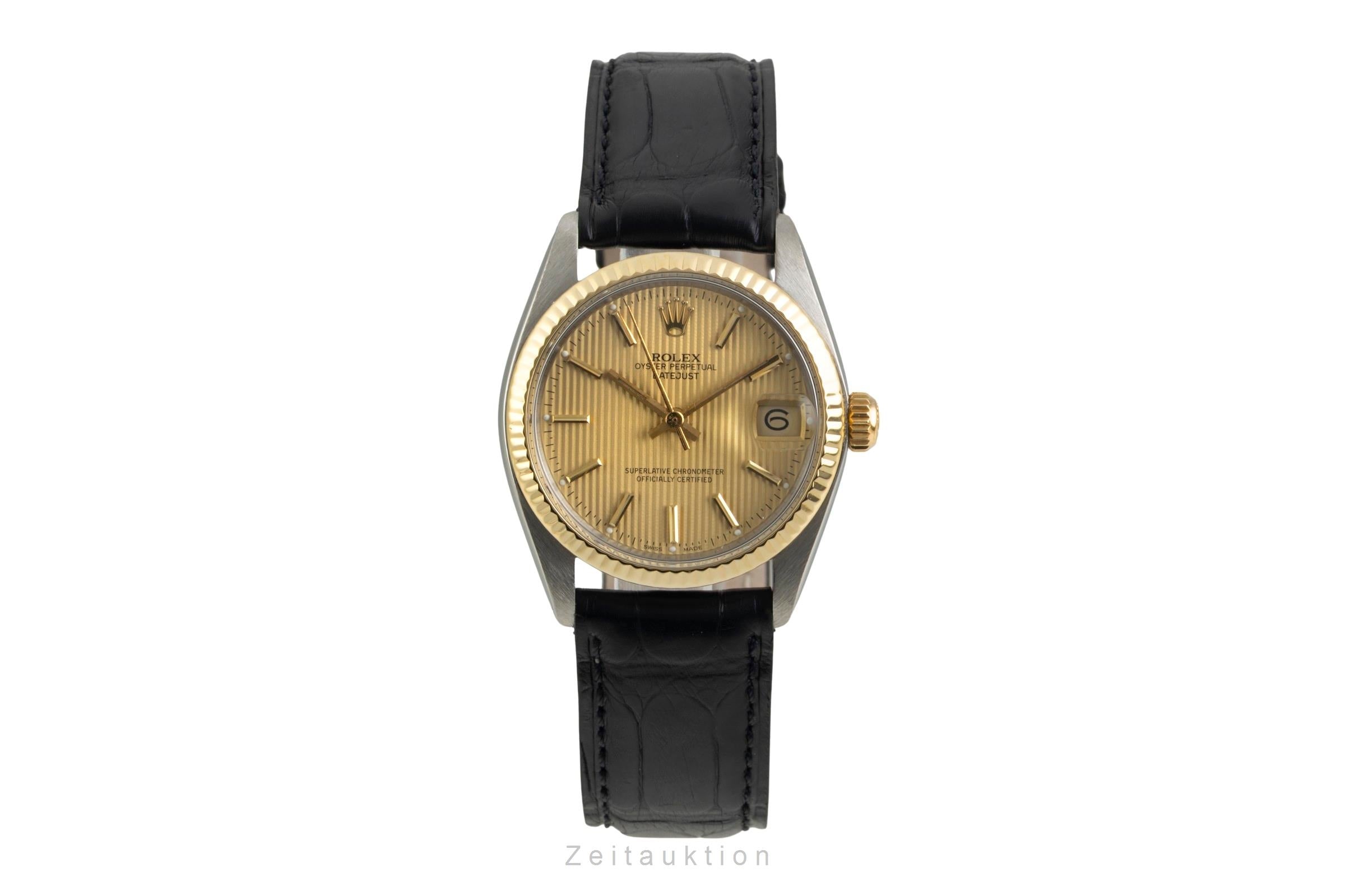 Rolex Datejust 31 Tapestry Dial Stahl / Gold Automatik Medium Size Ref. 6827 [2603101]