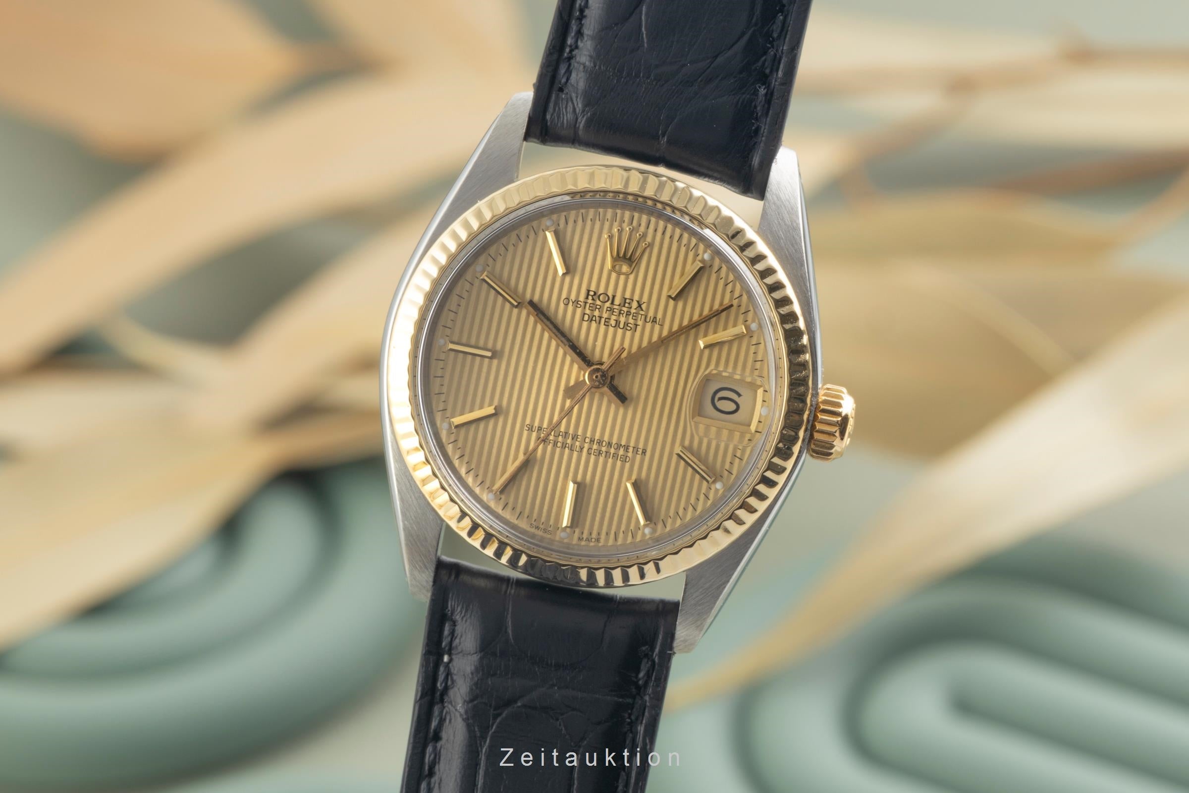 Rolex Datejust 31 Tapestry Dial Stahl / Gold Automatik Medium Size Ref. 6827 [2603101]