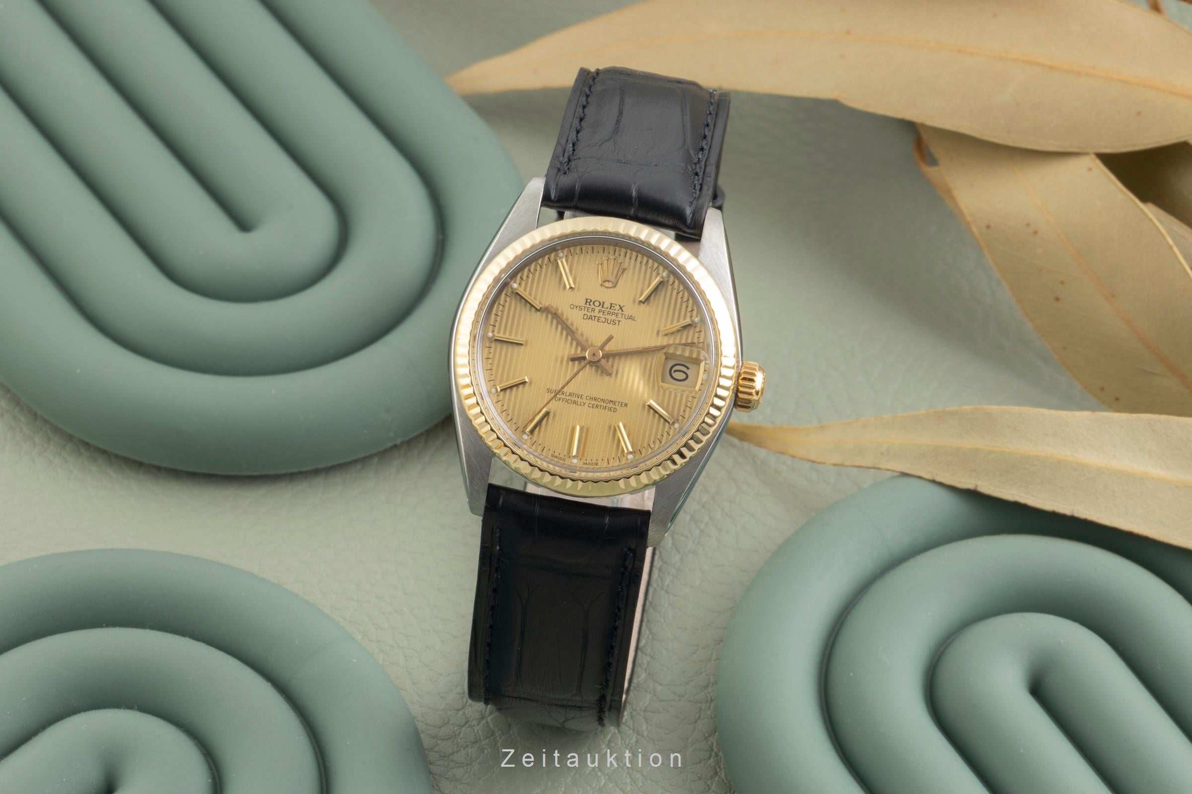 Rolex Datejust 31 Tapestry Dial Stahl / Gold Automatik Medium Size Ref. 6827 [2603101]
