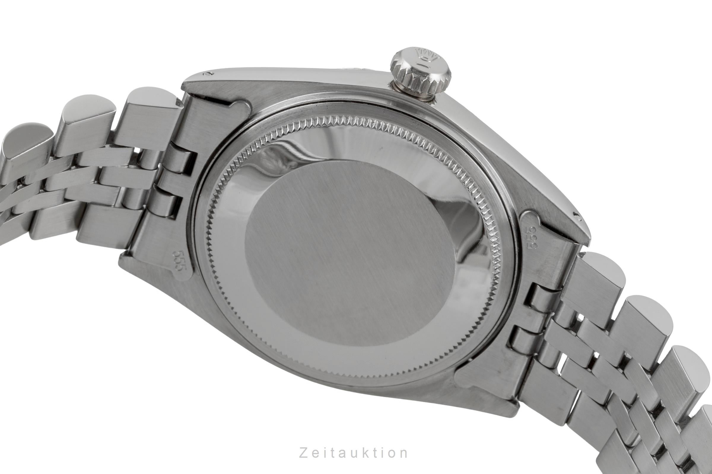 Rolex Datejust 36 Silver Dial Stahl / Weissgold Automatik Herrenuhr 1601 Vintage [2603102]