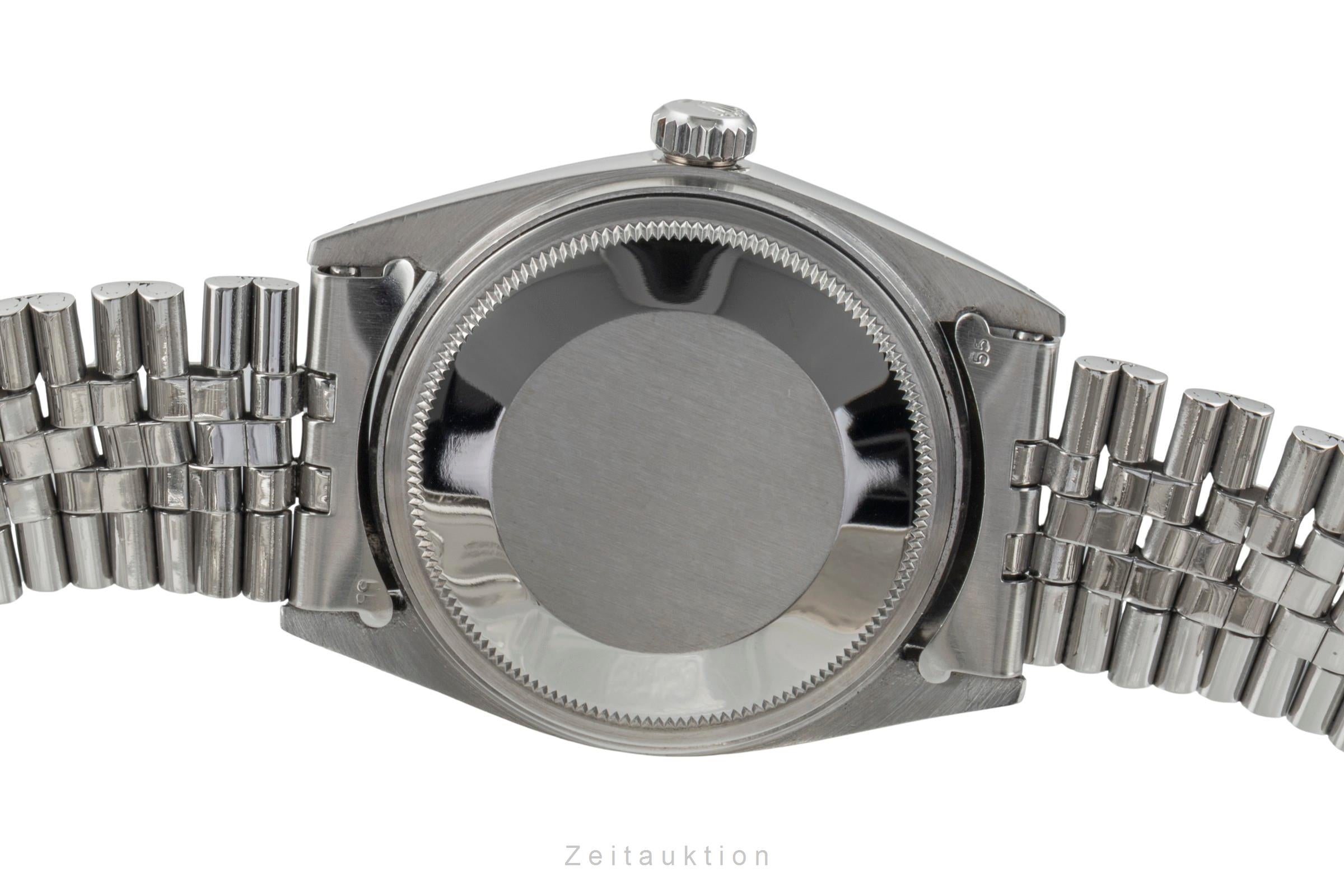 Rolex Datejust 36 Silver Dial Stahl / Weissgold Automatik Herrenuhr 1601 Vintage [2603103]
