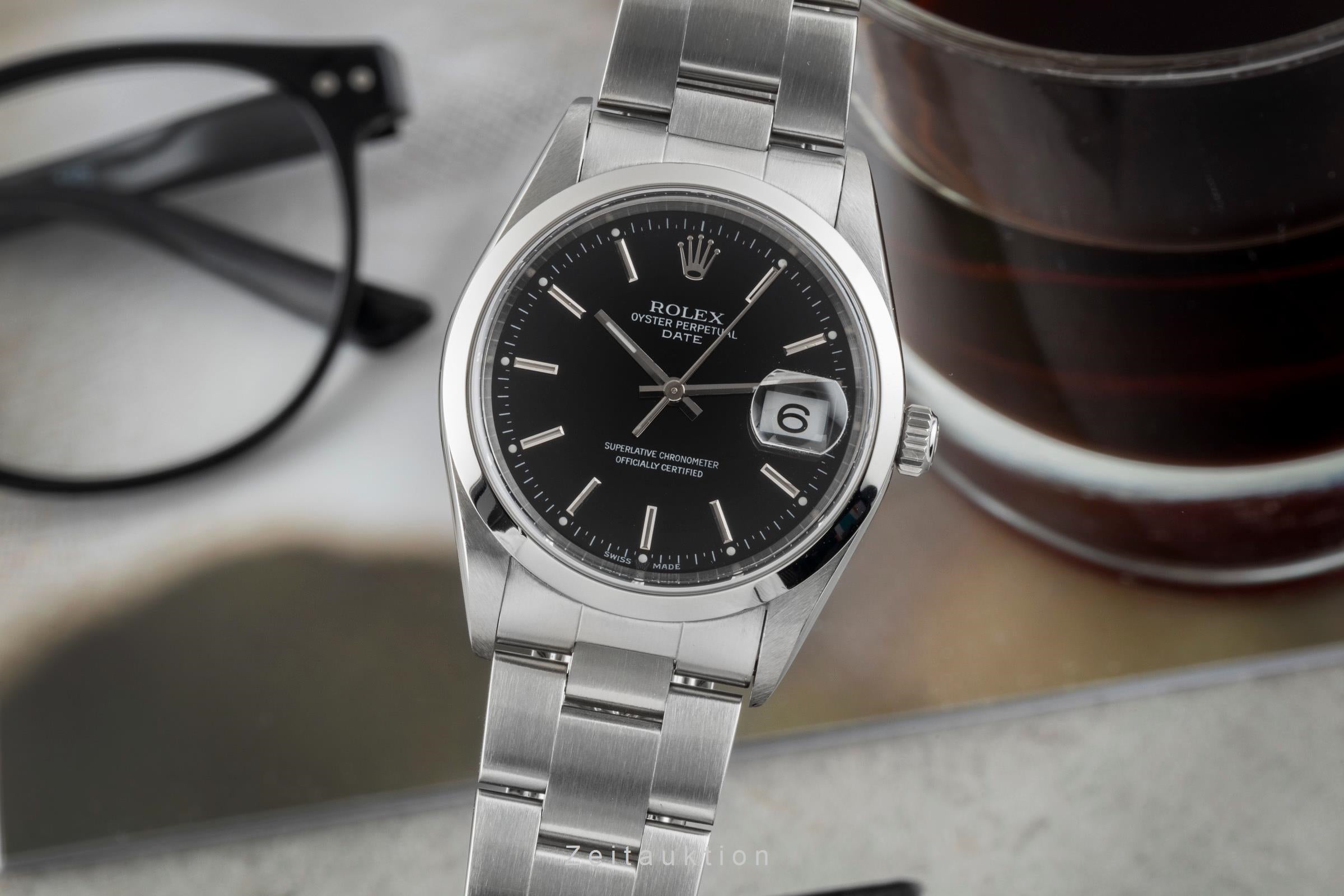 Rolex Date steel automatic men's watch 15200  [2603106]