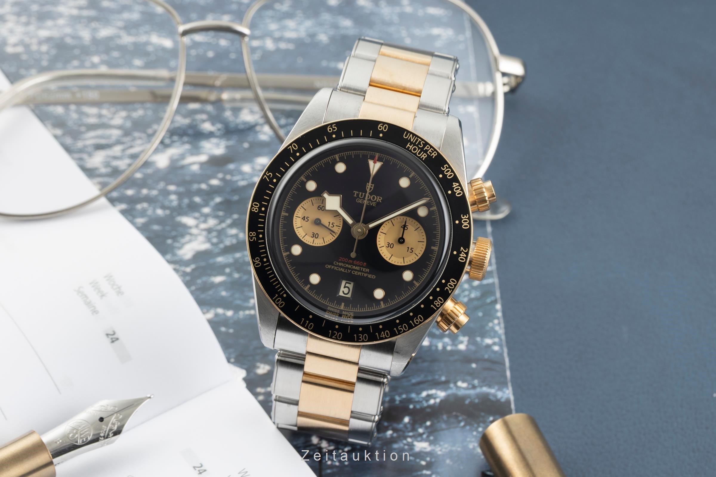 Tudor Black Bay Chrono Stahl / Gold Automatik Ref. M79363N-0001 B&P NP: 9790,- € [2603108]