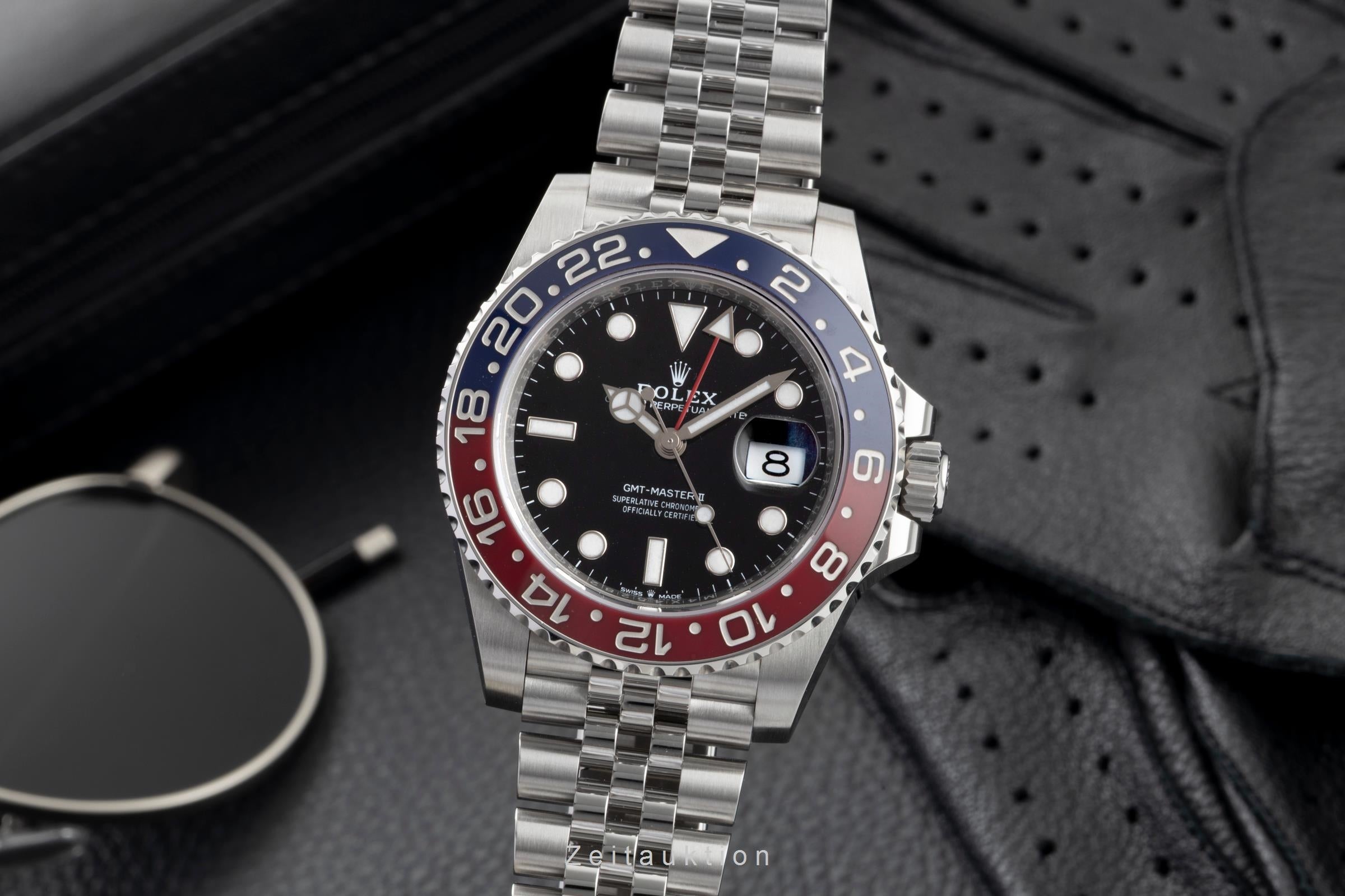 Rolex Gmt Master II "Pepsi" Herrenuhr Oyster Perpetual Ref. 126710BLRO B&P 2019 [2603110]