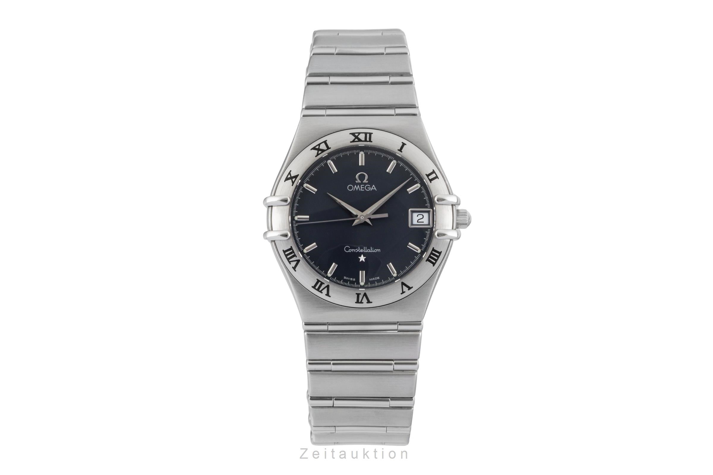 Omega Constellation Quarz Edelstahl Datum Herrenuhr Ref. 1512.40.00 Papiere 2004 [2603115]