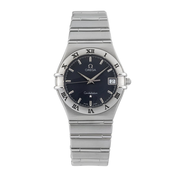 Omega Constellation Quarz Edelstahl Datum Herrenuhr Ref. 1512.40.00 Papiere 2004 [2603115]