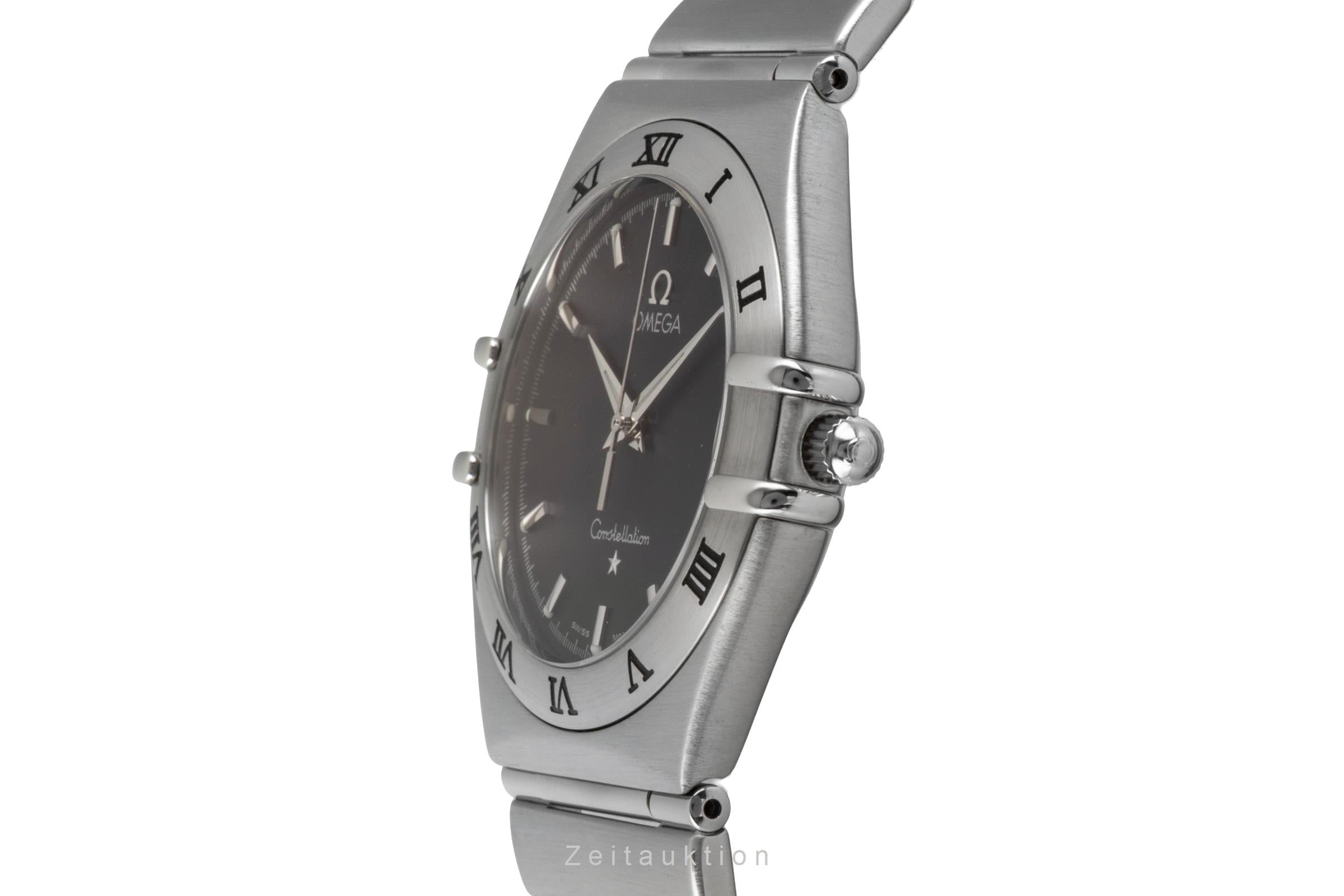 Omega Constellation Quarz Edelstahl Datum Herrenuhr Ref. 1512.40.00 Papiere 2004 [2603115]
