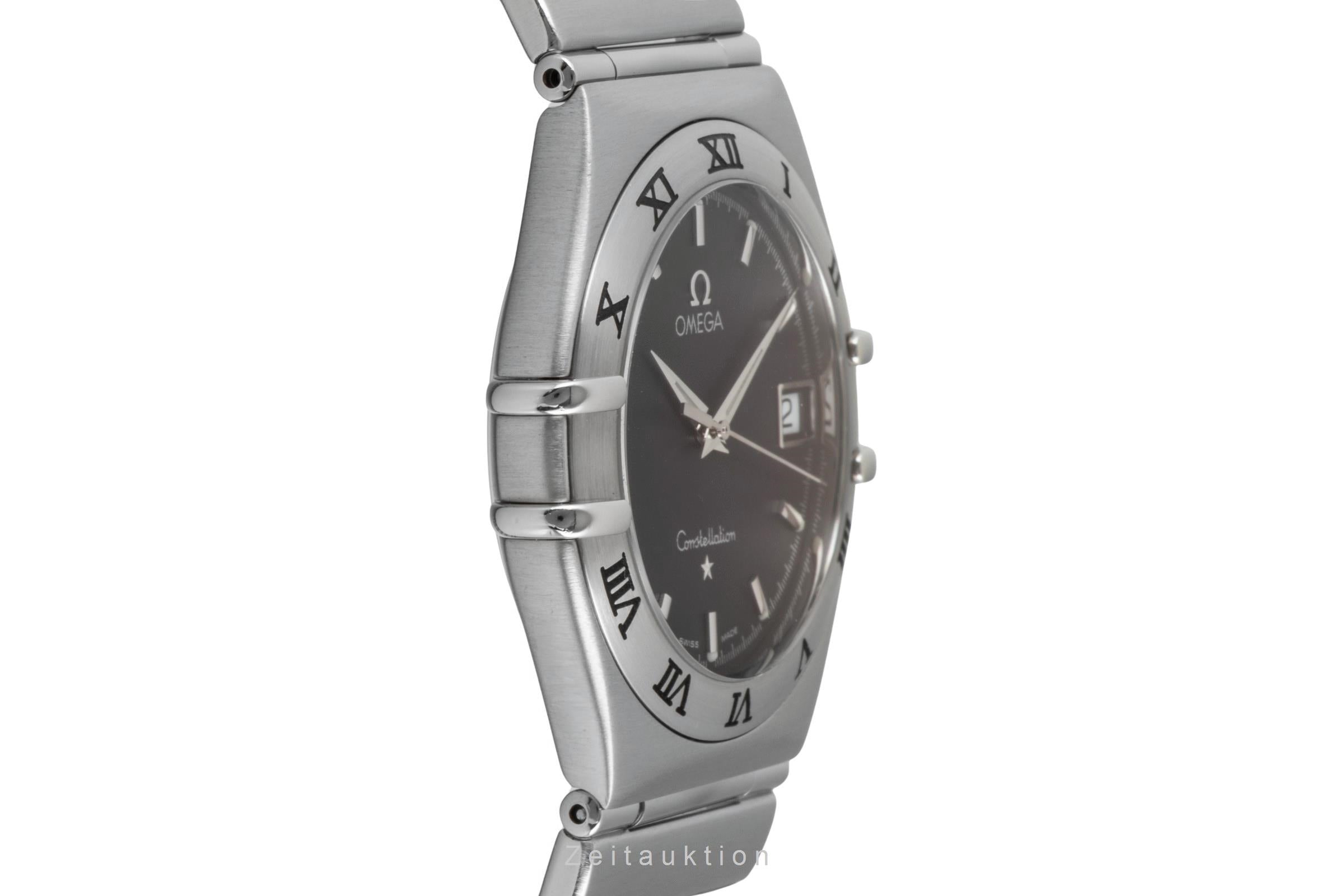 Omega Constellation Quarz Edelstahl Datum Herrenuhr Ref. 1512.40.00 Papiere 2004 [2603115]