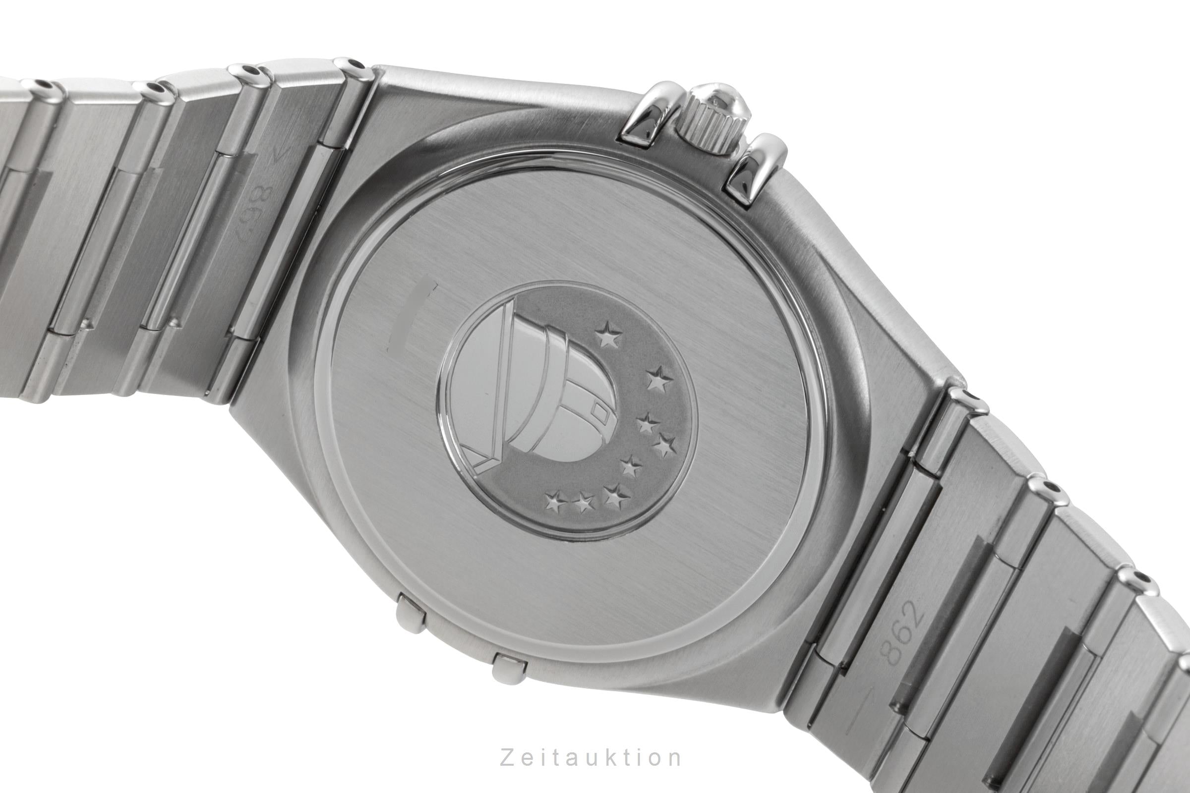Omega Constellation Quarz Edelstahl Datum Herrenuhr Ref. 1512.40.00 Papiere 2004 [2603115]