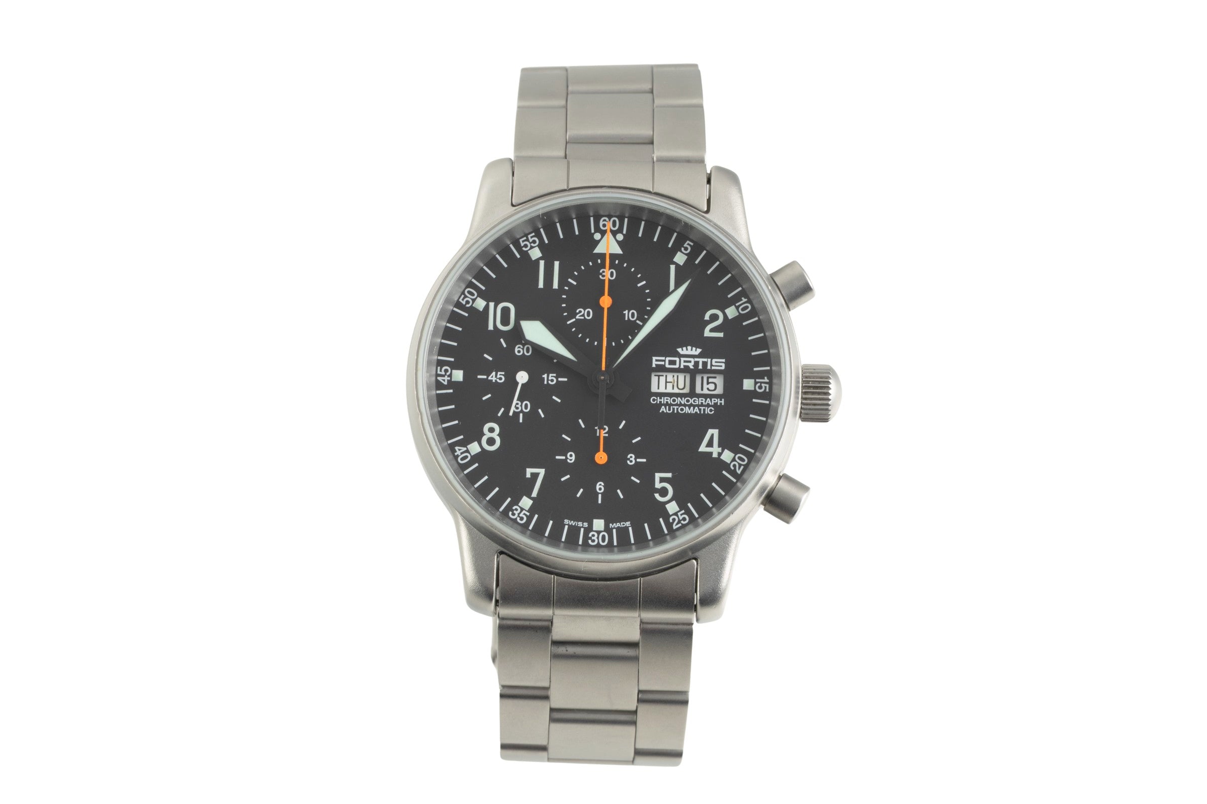 Fortis Flieger Chronograph cronografo acciaio automatismo orologio da uomo 597.10.141  [2603117]
