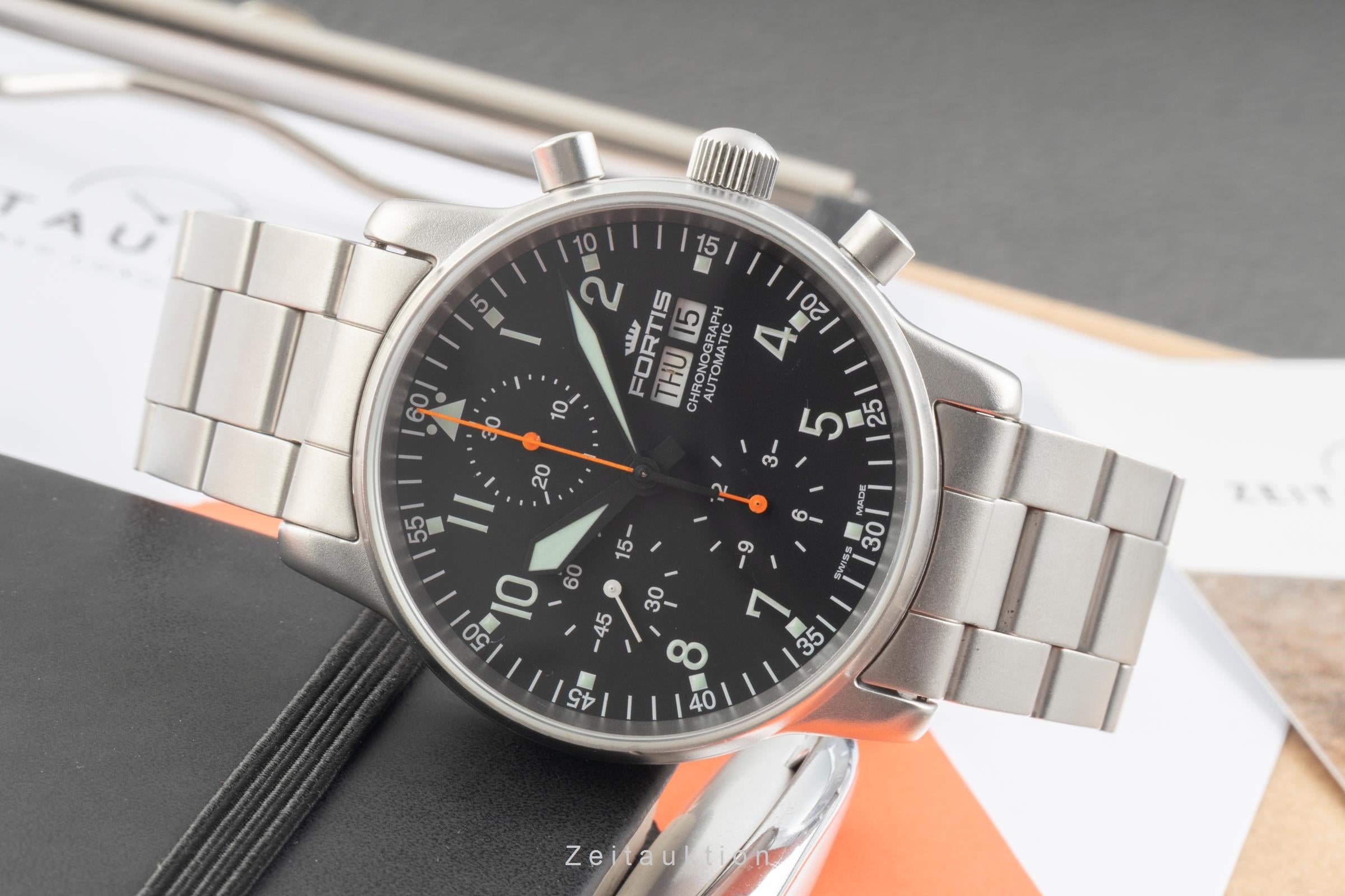 Fortis Flieger Chronograph Chronograph Stahl Automatik Herrenuhr Ref 597.10.141  [2603117]
