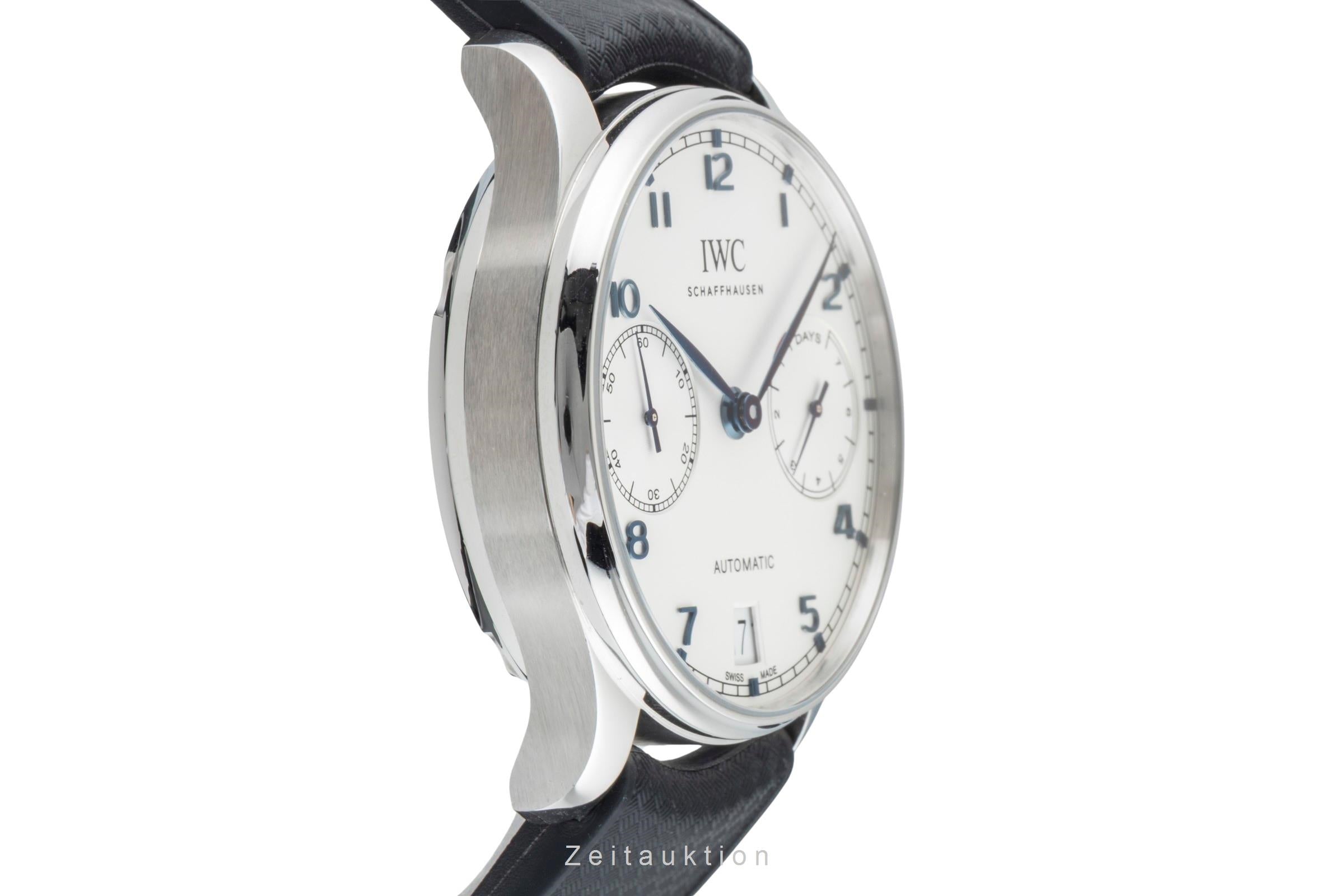 IWC Portugieser acero automático reloj para caballeros IW500705 LP: 14000EUR  [2603123]