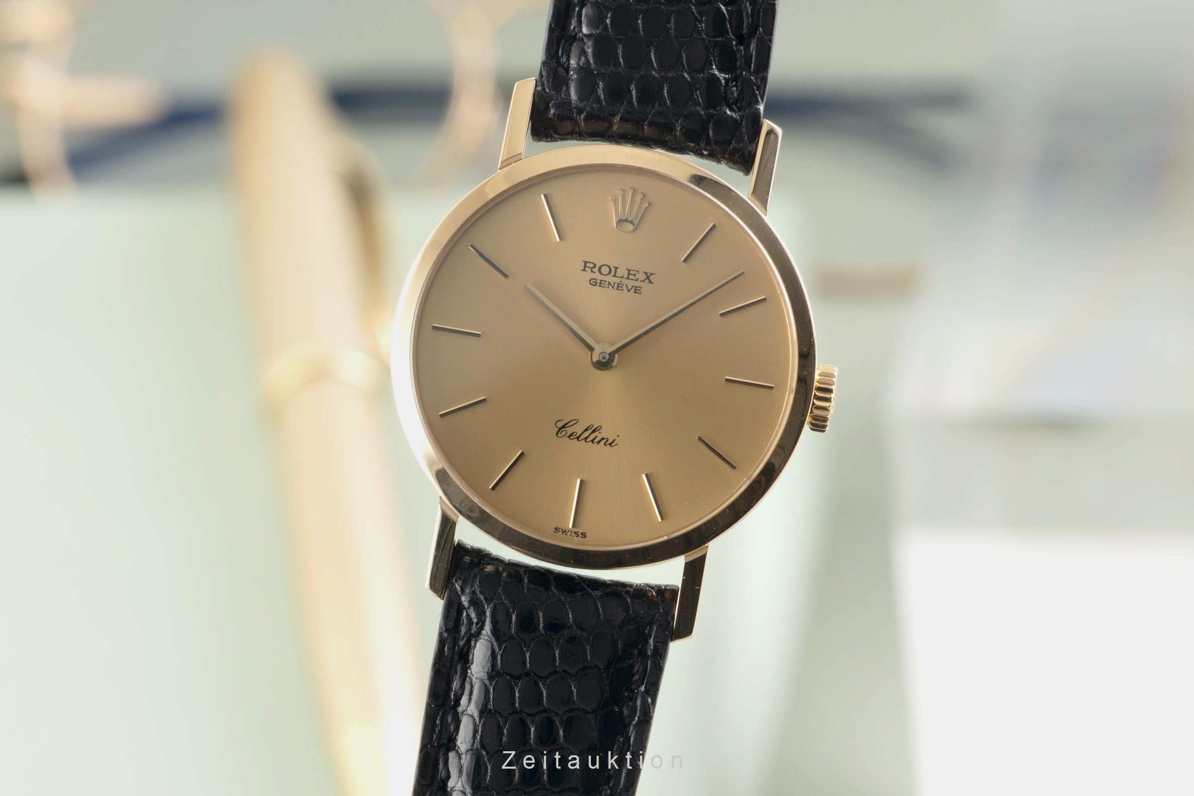 Rolex Cellini oro 18 ct carica manuale orologio da donna 4109/8  [2603128]