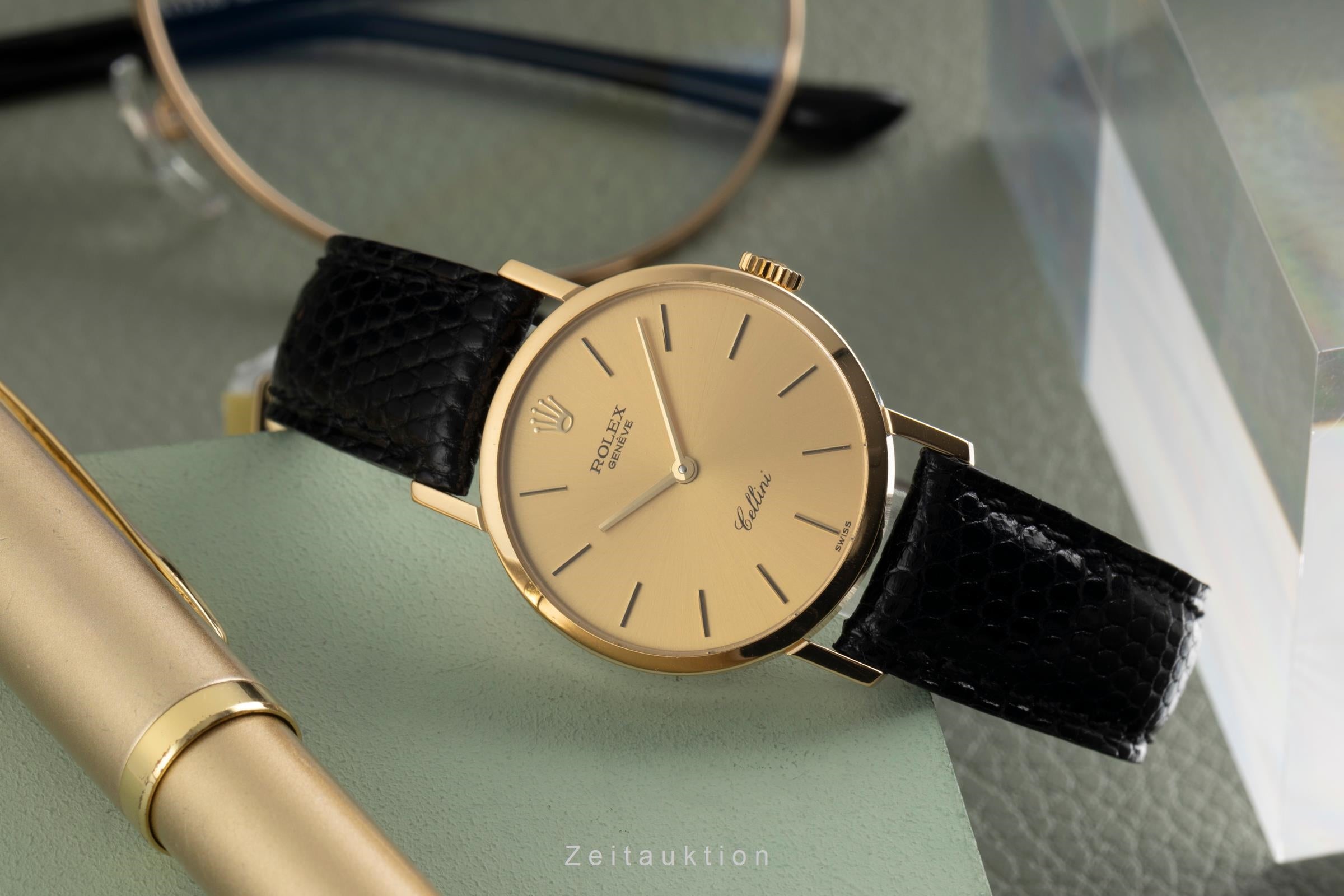 Rolex Cellini oro 18 ct carica manuale orologio da donna 4109/8  [2603128]