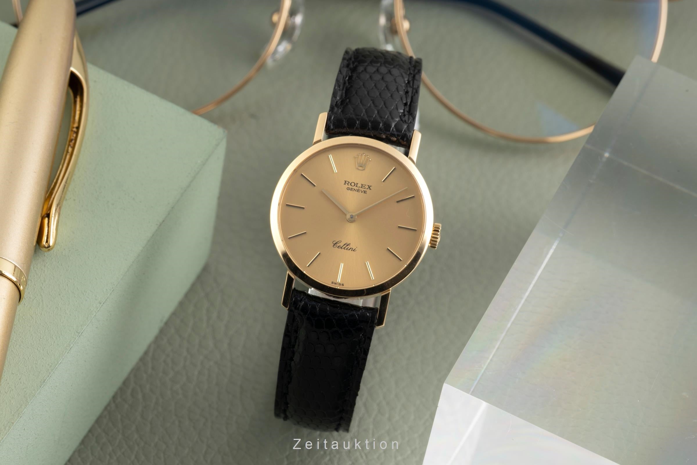 Rolex Cellini oro 18 ct carica manuale orologio da donna 4109/8  [2603128]