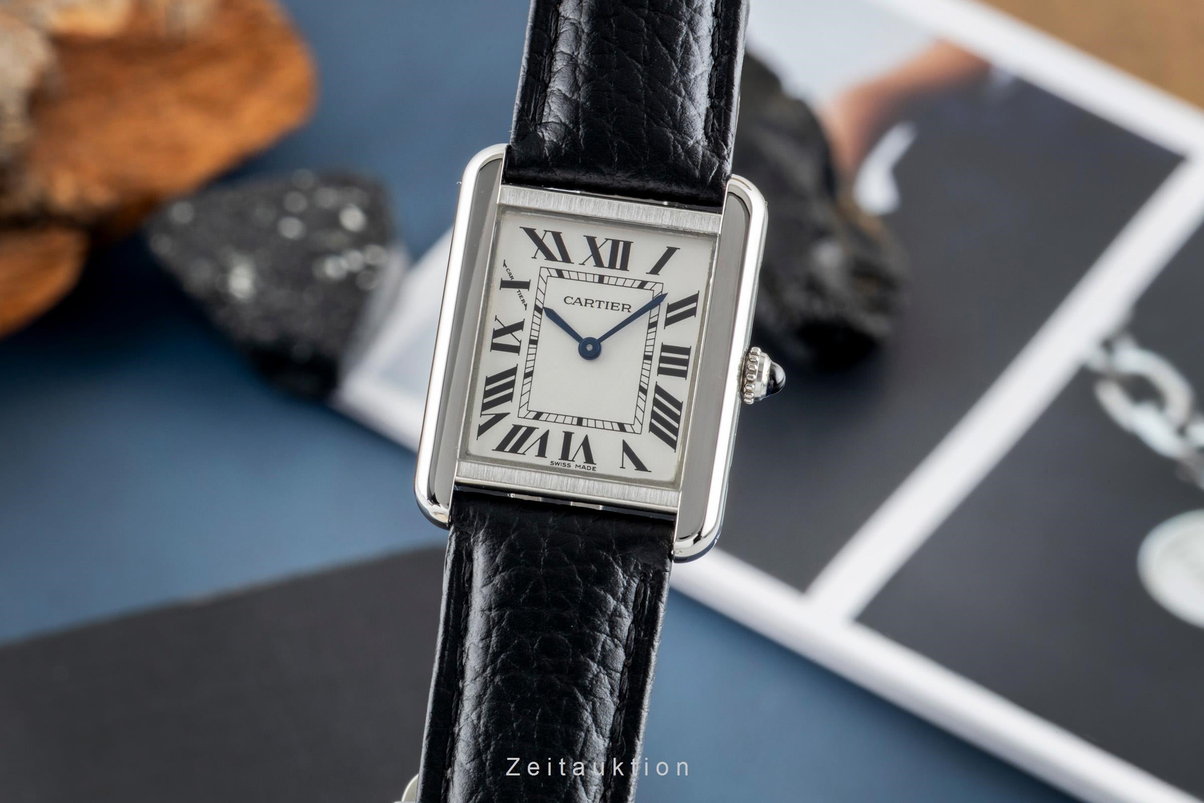 Cartier Tank acero cuarzo reloj para damas  WSTA0030  [2603131]